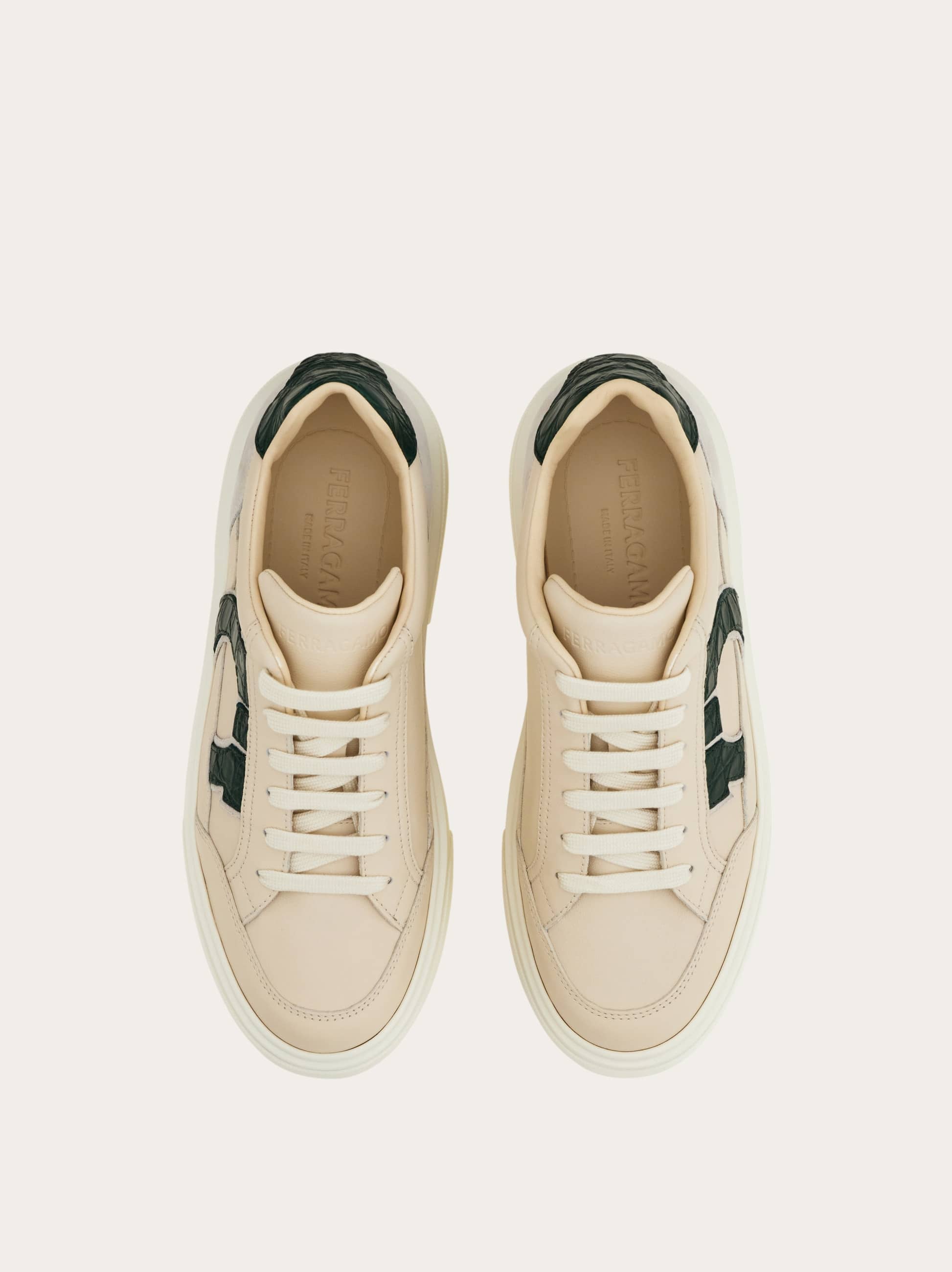 Ferragamo Gancini Logo Low-top Sneakers