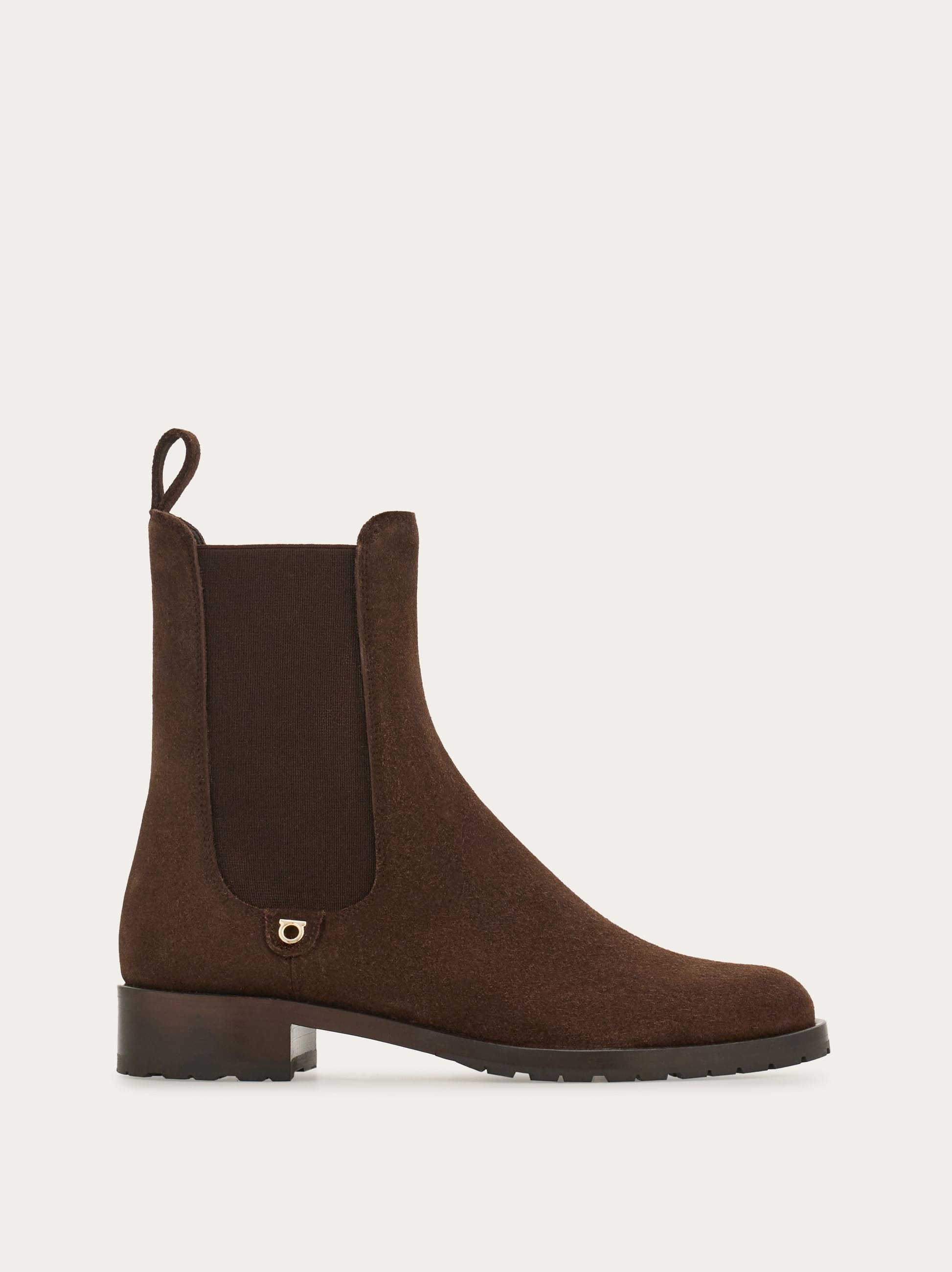 Ferragamo Donna Stivaletto Chelsea Marrone Taglia 36