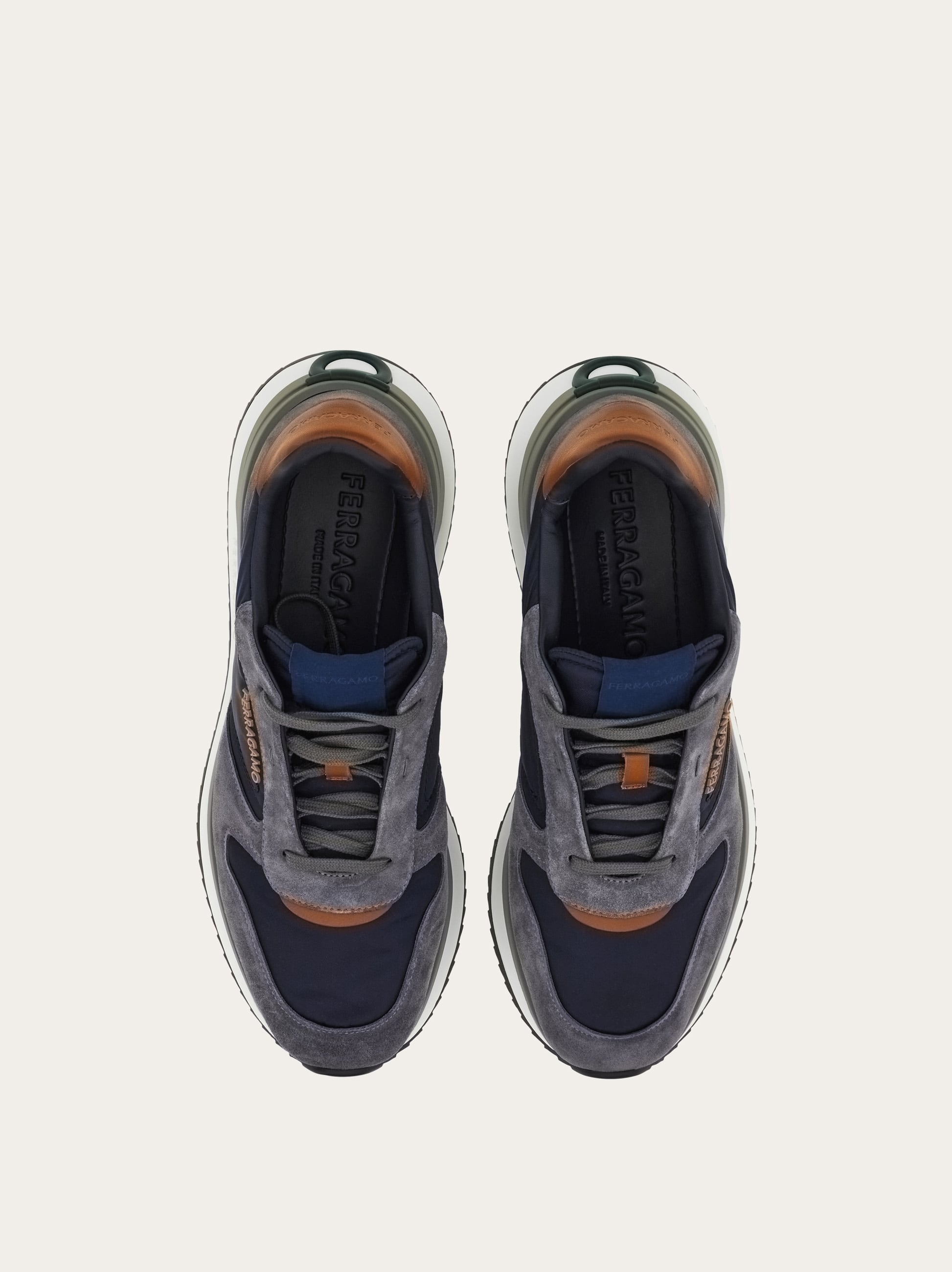  Ferragamo Herren Low-top-sneaker Blau Größe 40.5 