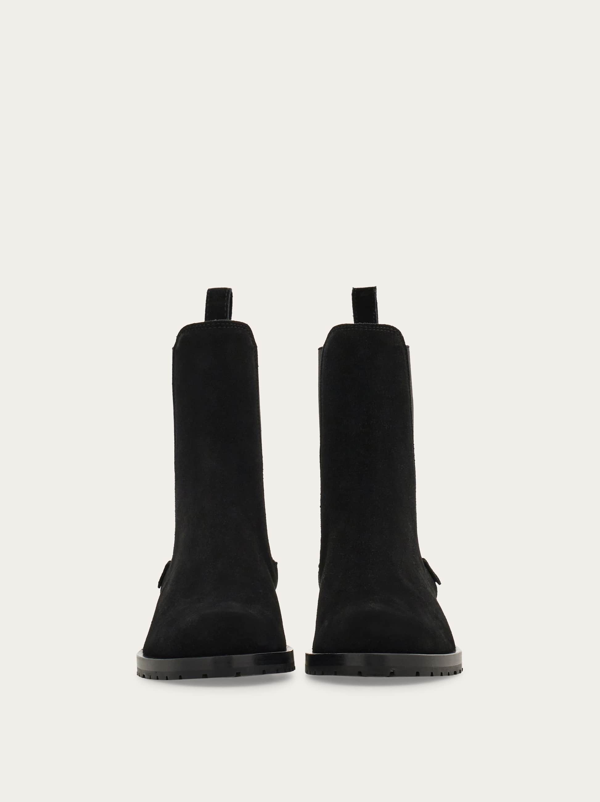  Ferragamo Damen Chelsea-boot Schwarz Größe 36 