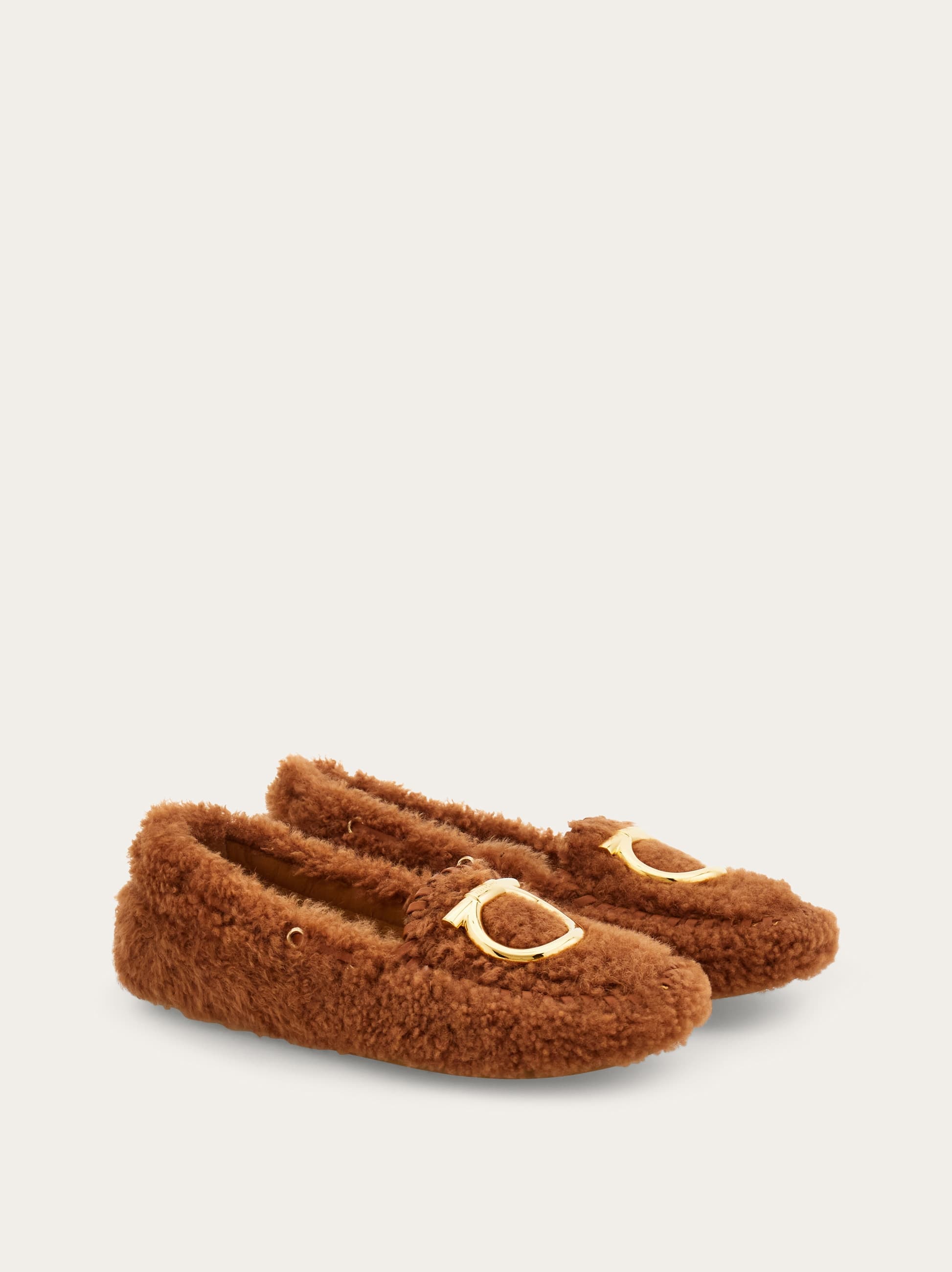  Ferragamo Damen Driver-mokassin Mit Gancini Braun Größe 36 