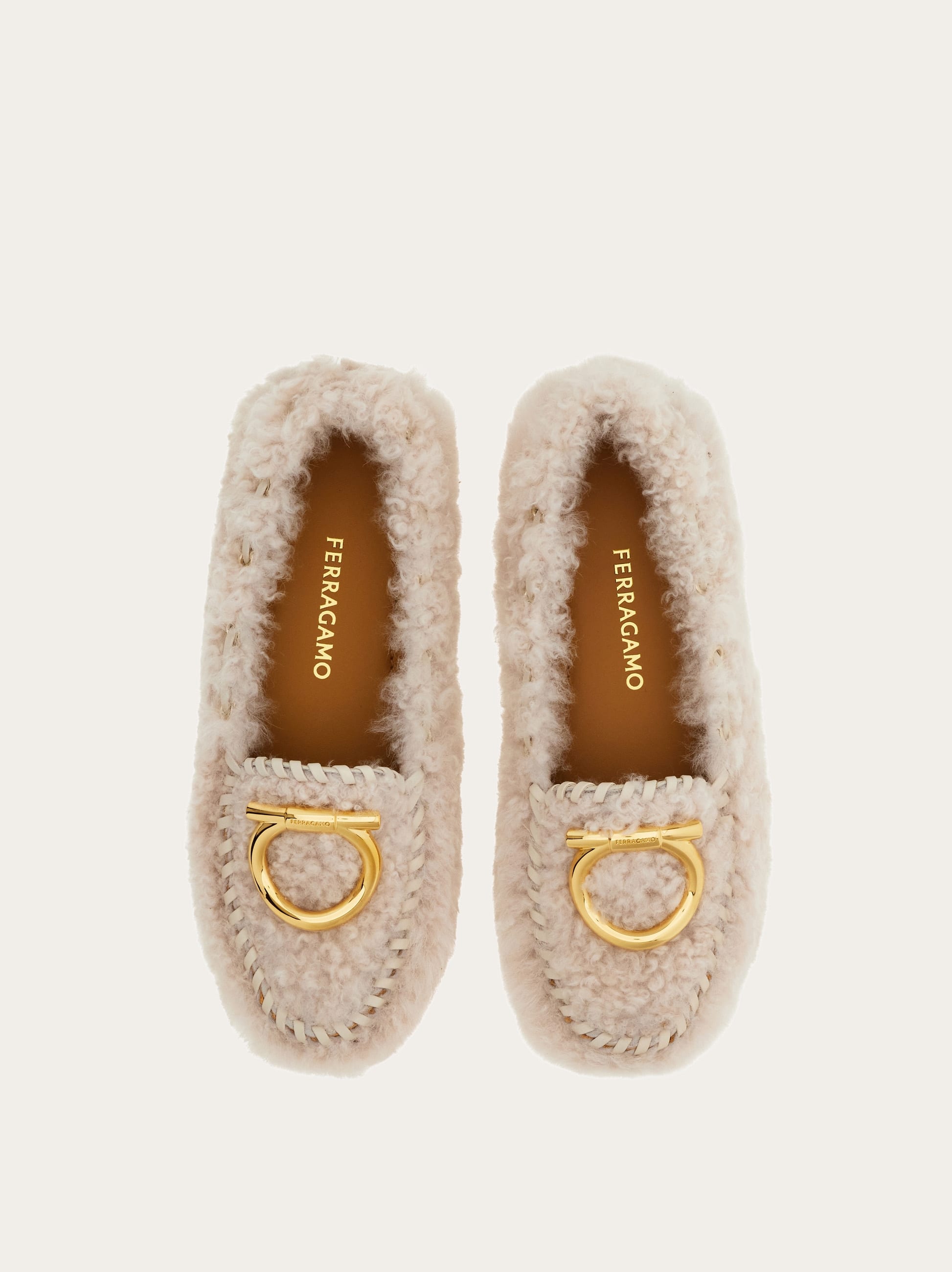  Ferragamo Damen Driver-mokassin Mit Gancini Weiß Größe 36 
