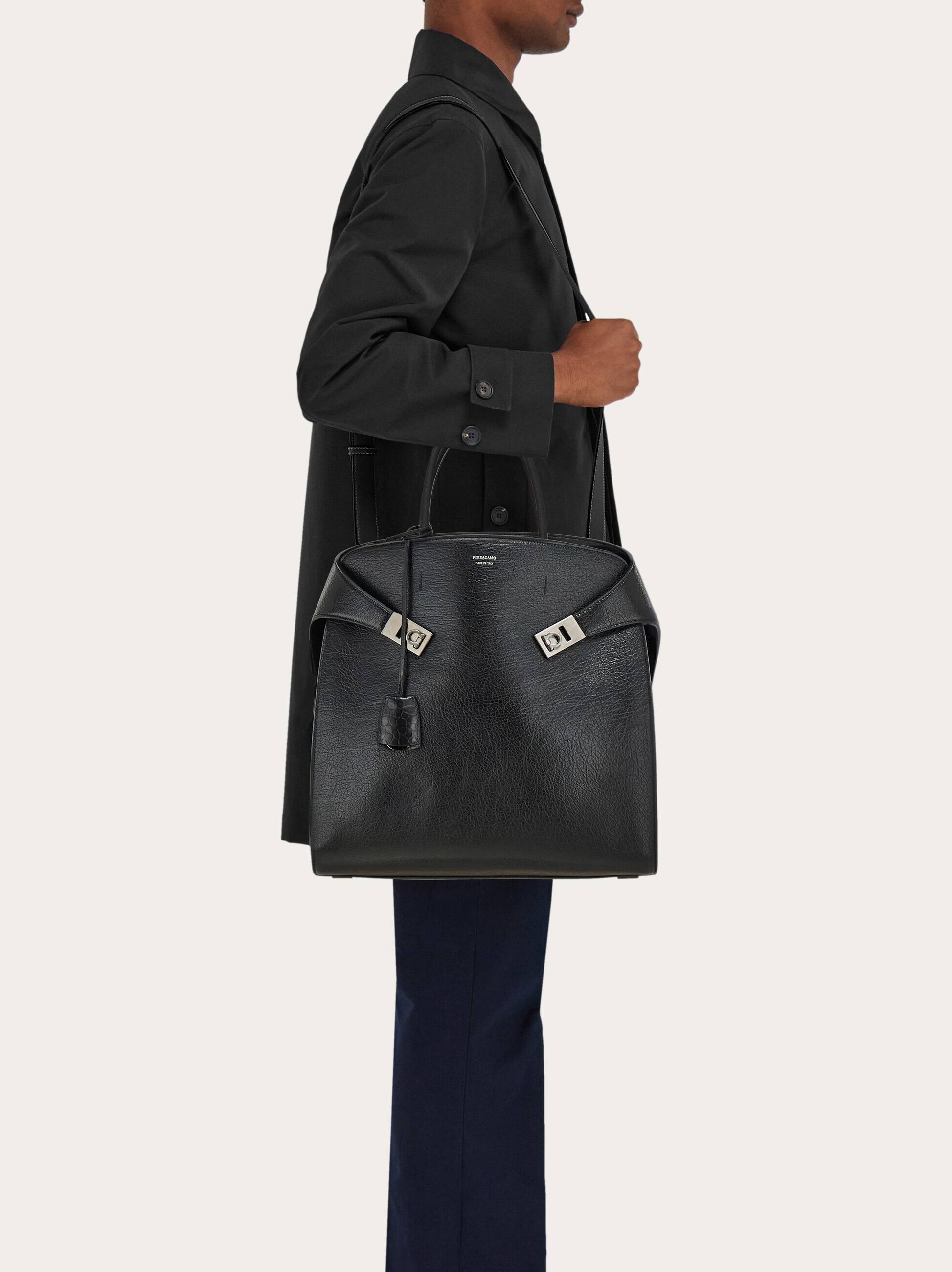  Ferragamo Herren Totebag Hug Schwarz 