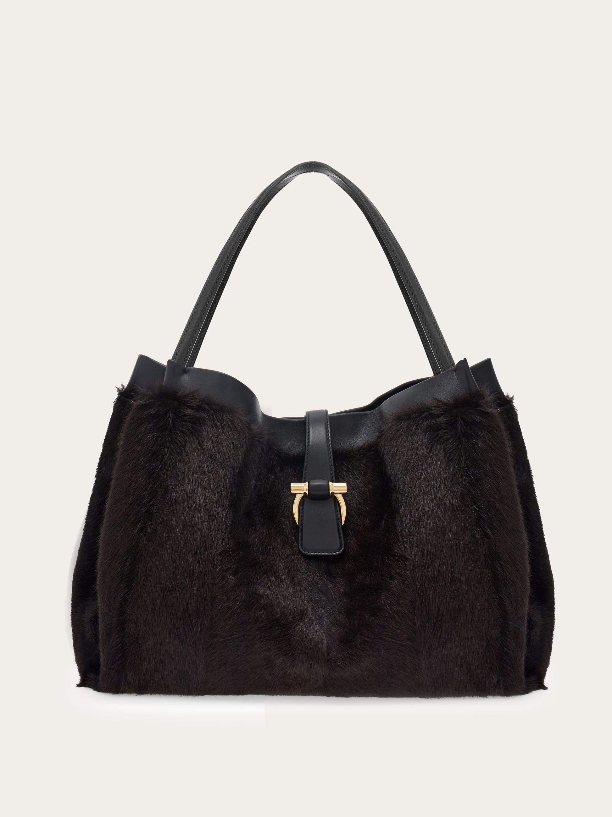 Ferragamo Tote Bag (l) In Brown
