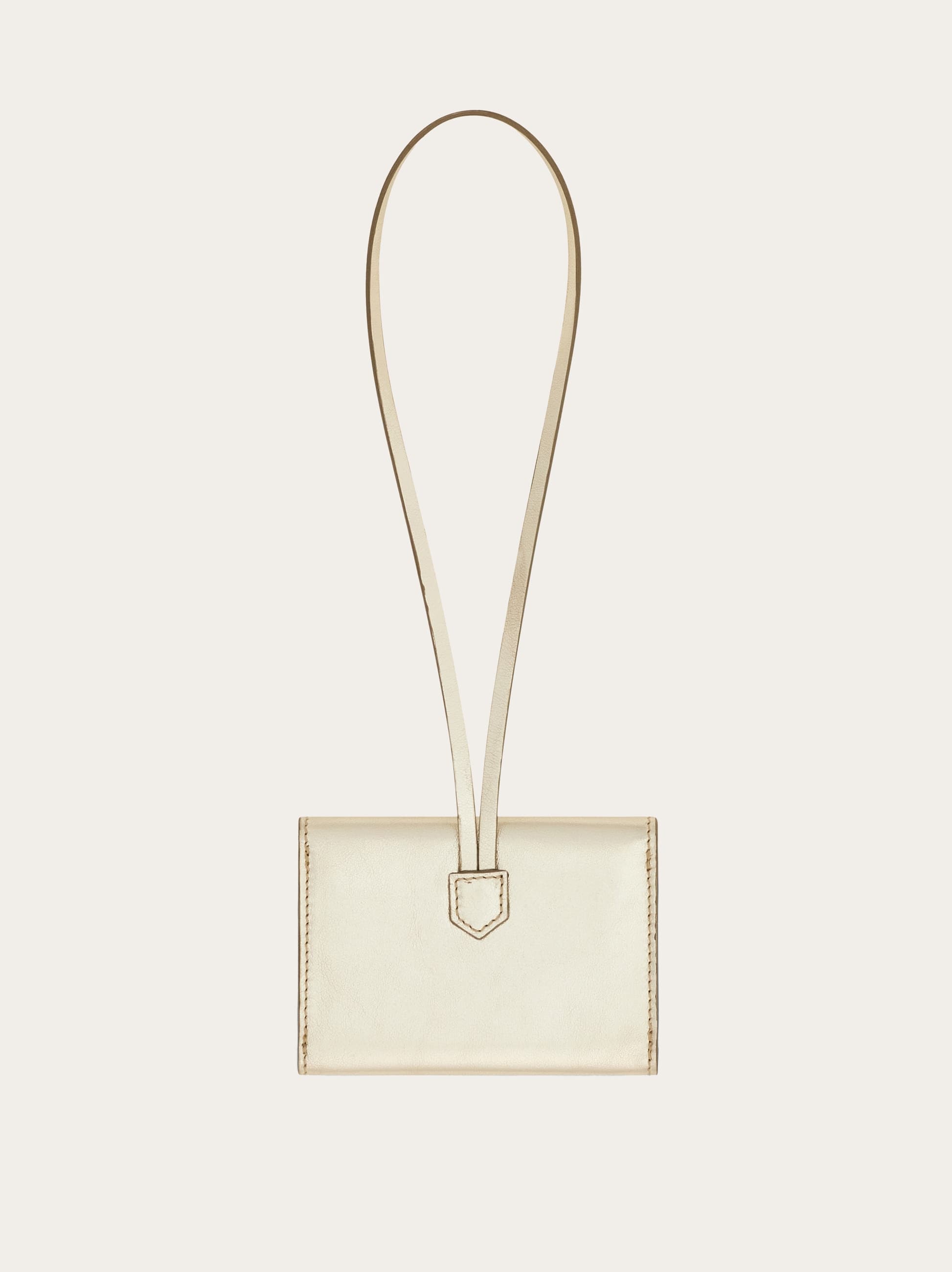  Ferragamo Women Card Holder Charm Gold 