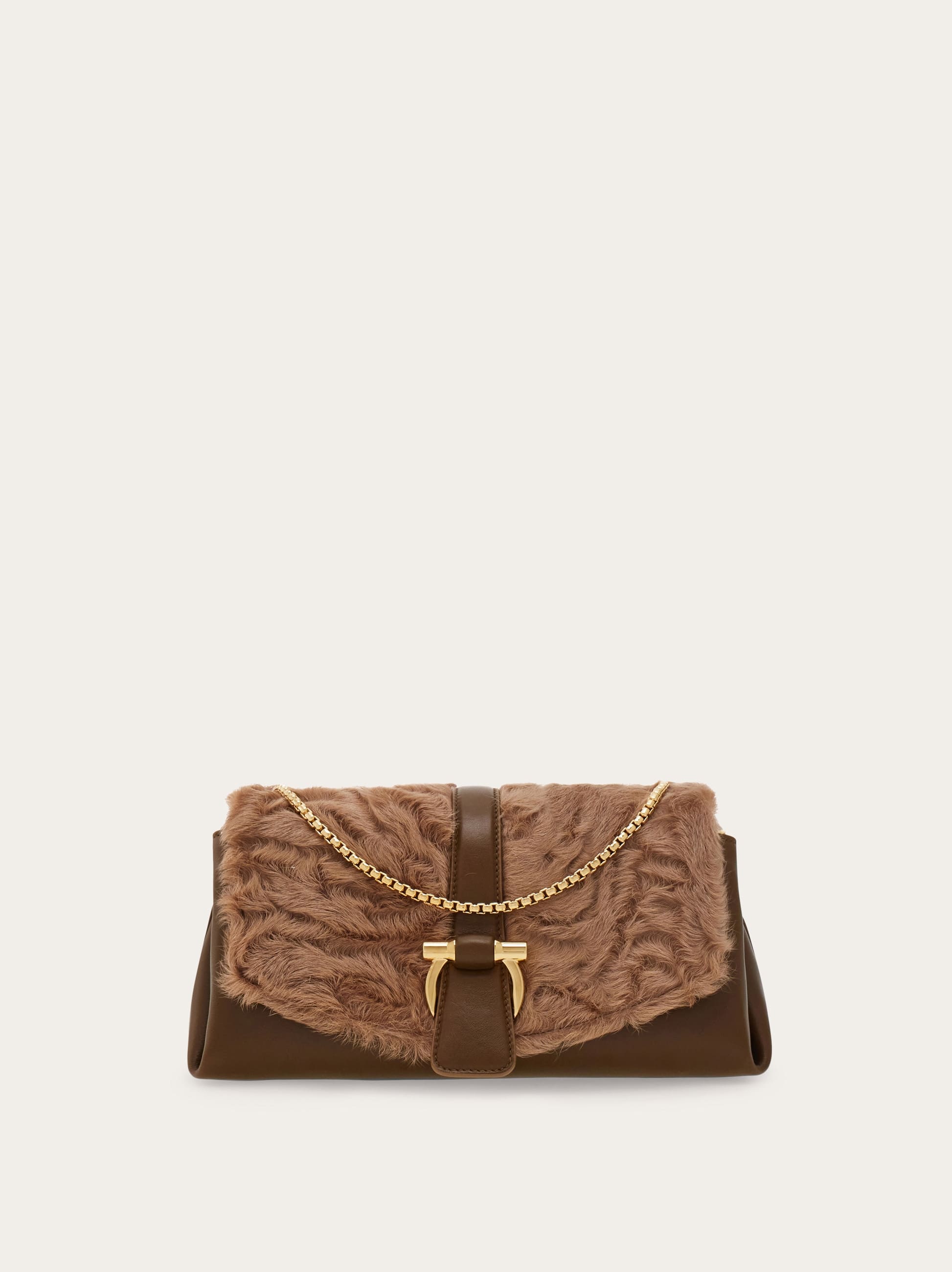 Ferragamo Front Flap Handbag (s) In Brown