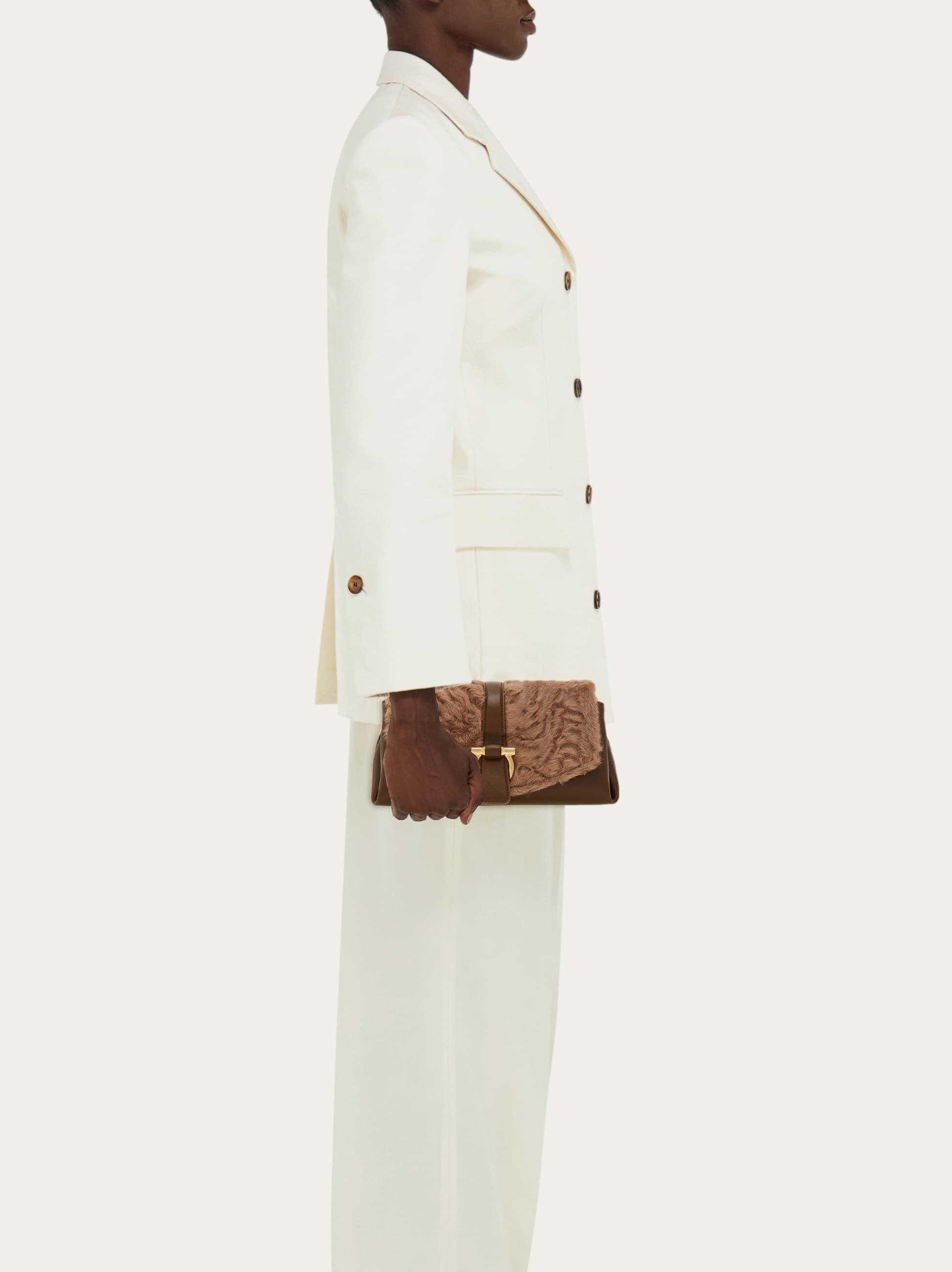 Ferragamo Front Flap Handbag (s) In Brown