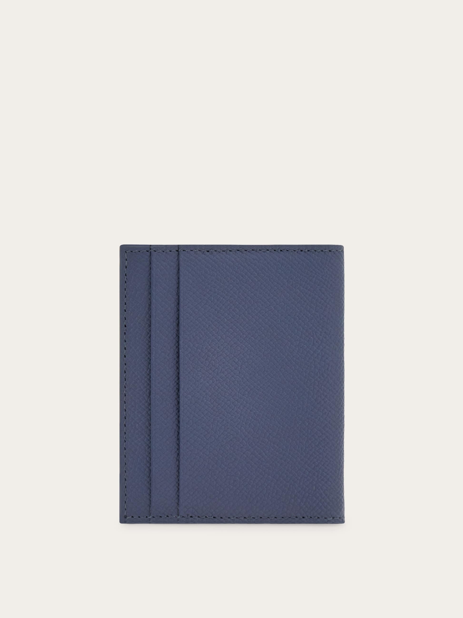  Ferragamo Herren Gancini Kreditkartenetui Blau 