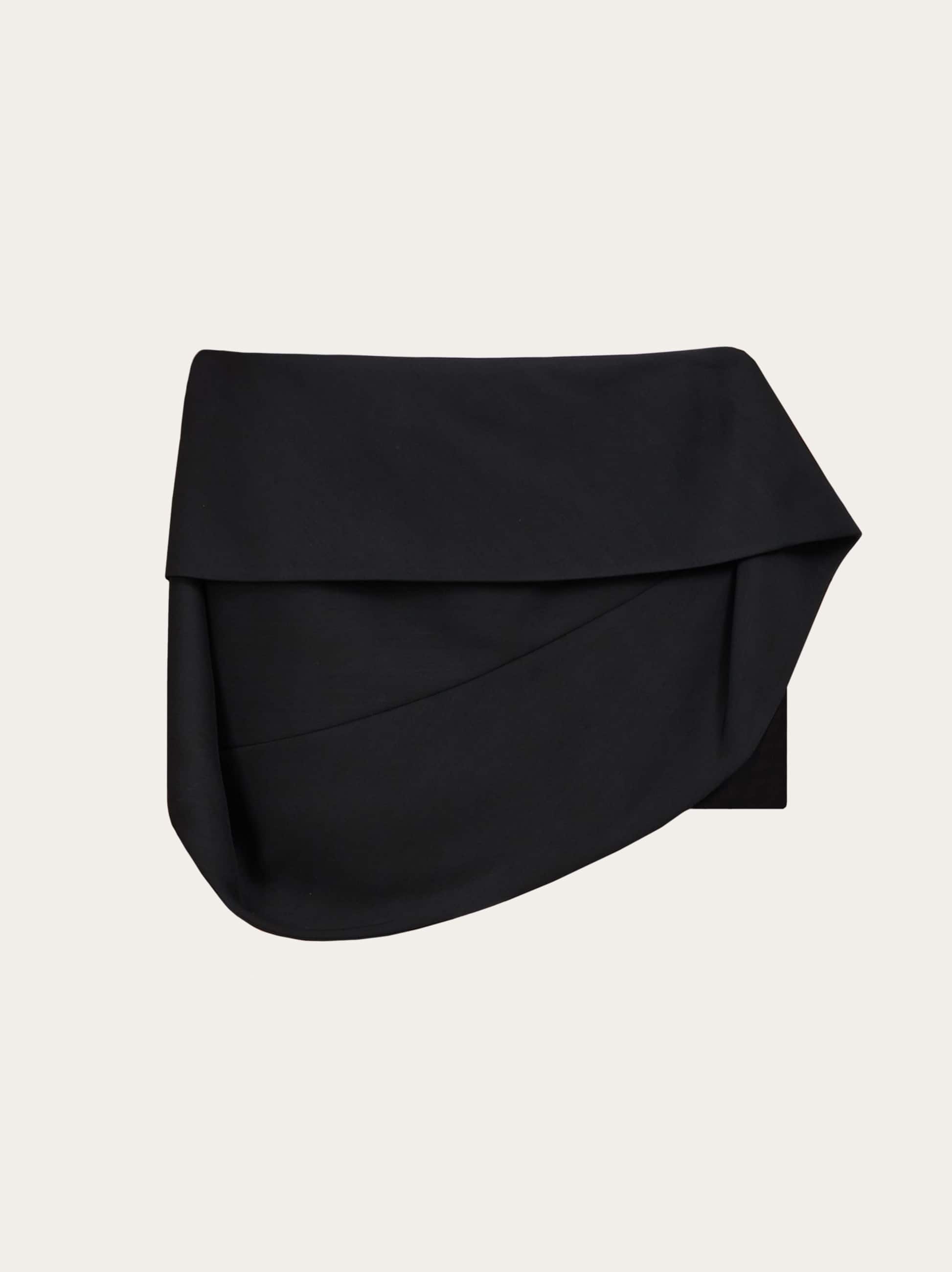 Ferragamo Donna Mini gonna con baschina Nero