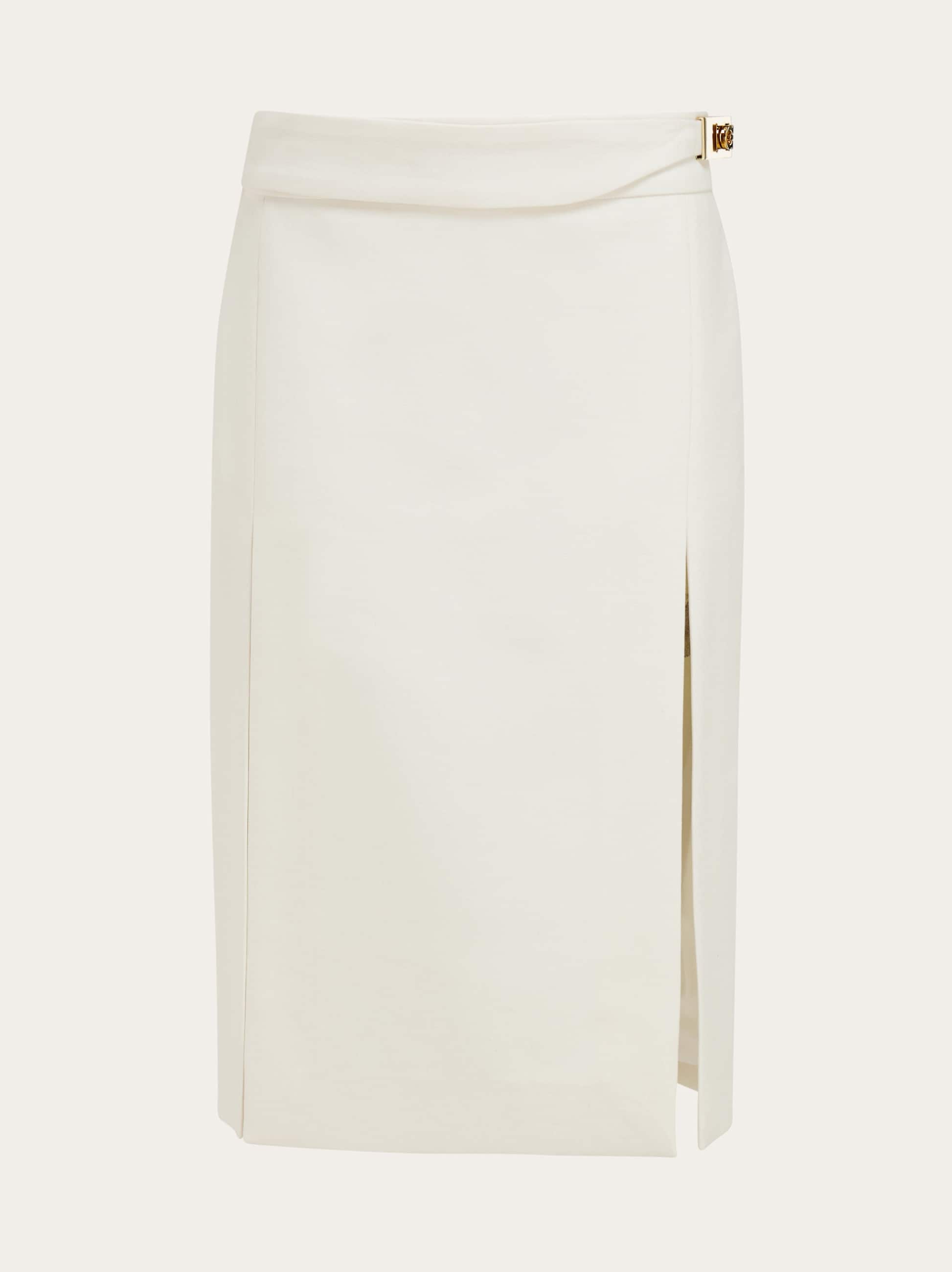 Ferragamo Donna Gonna con spacchi laterali Bianco