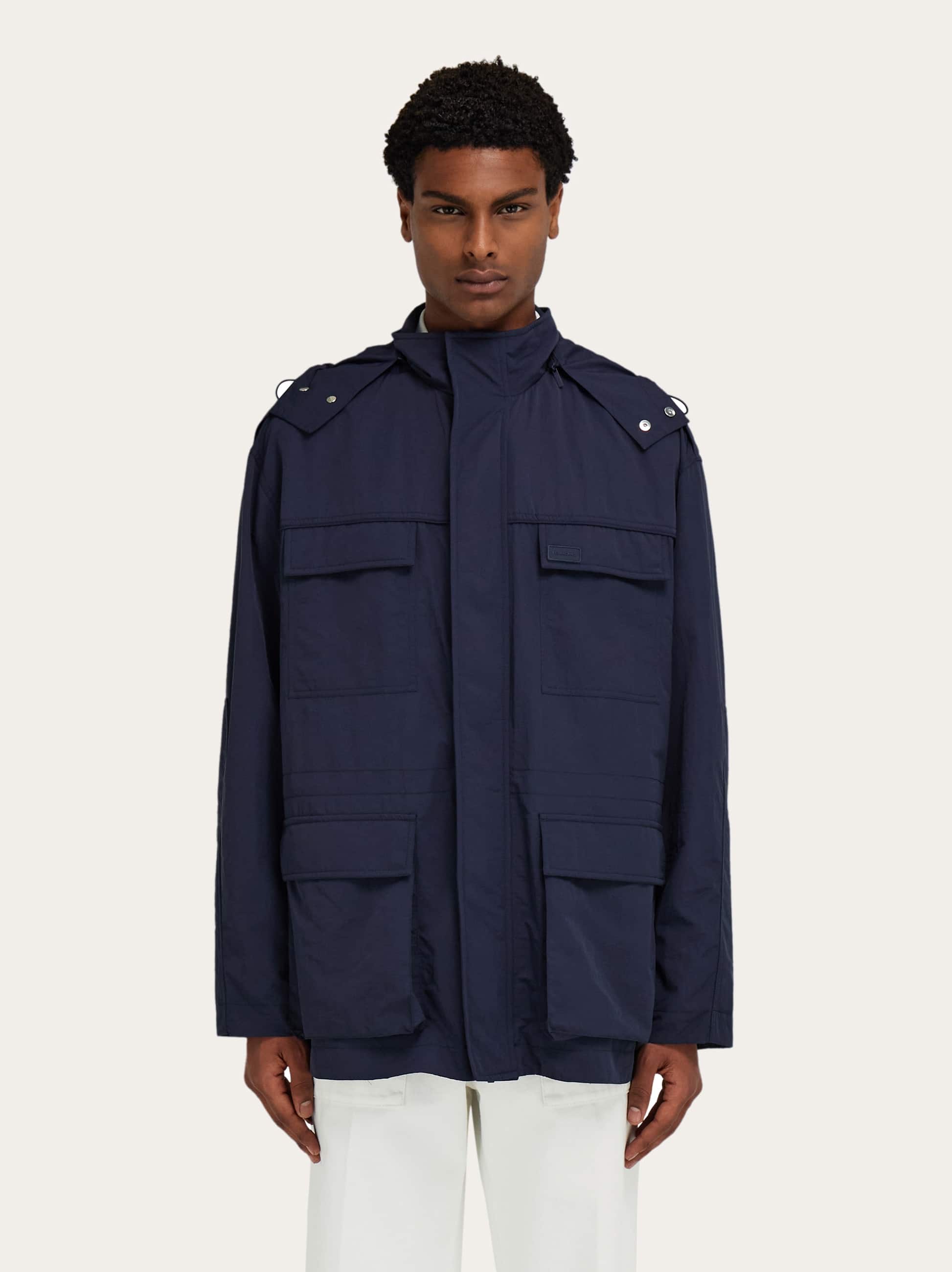 Ferragamo Utility Jacket In Blue