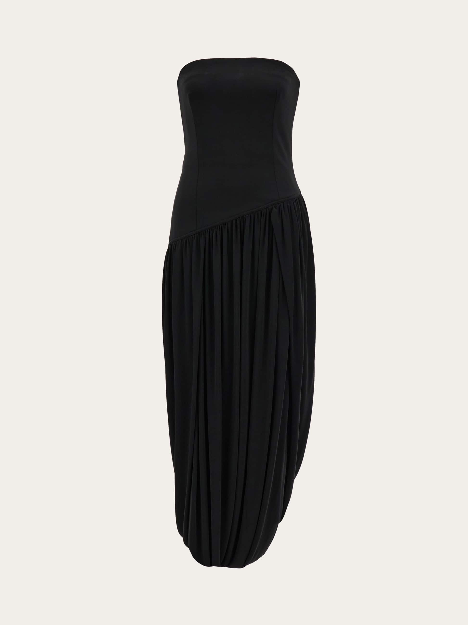 Ferragamo Bustier Dress In Black