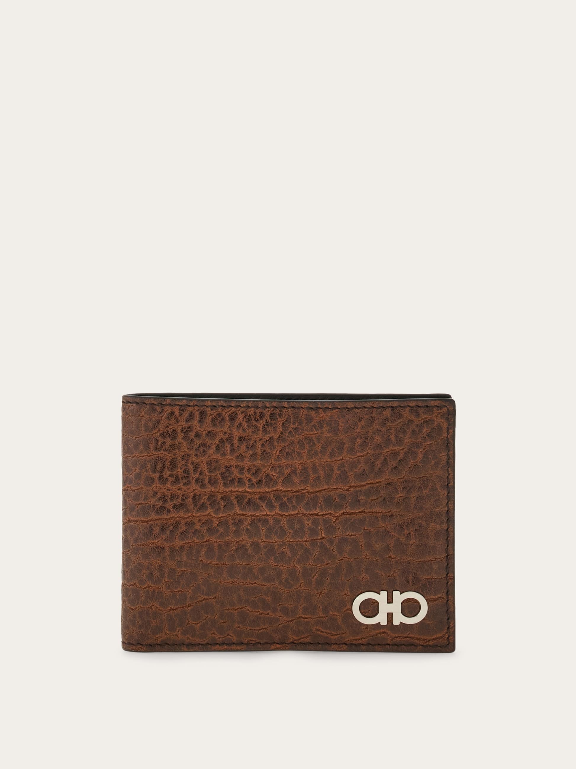 Ferragamo Gancini Wallet In Brown