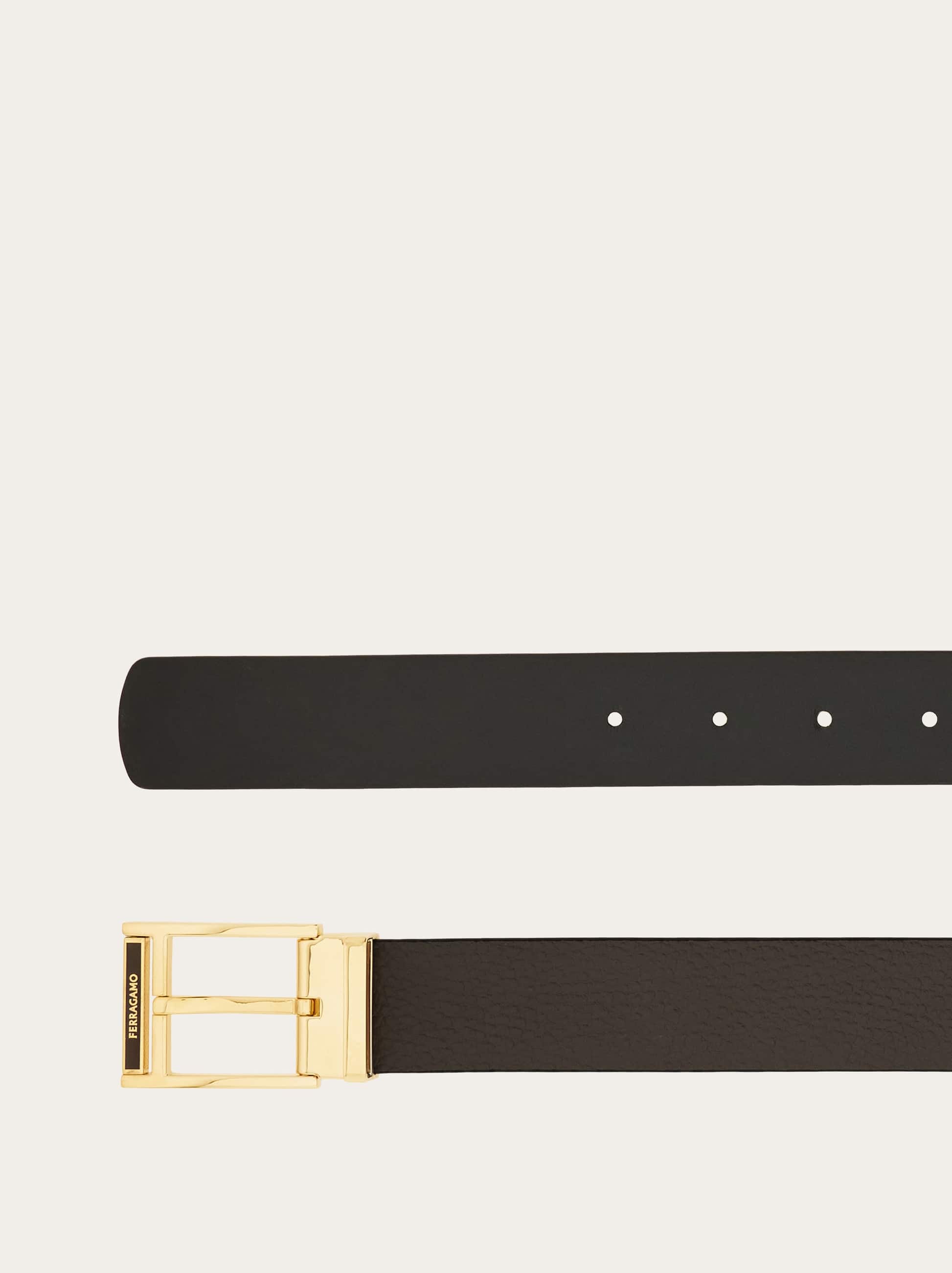 Ferragamo Reversible And Adjustable Belt In Brown
