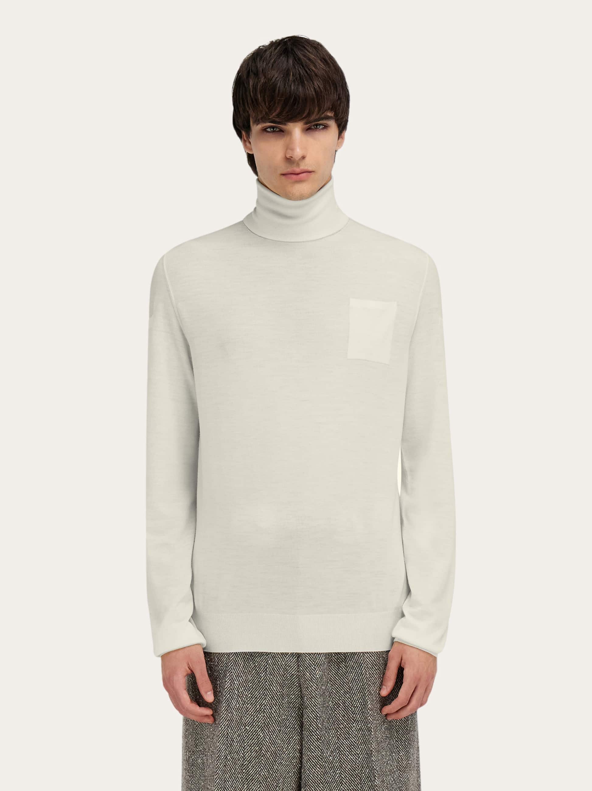 Ferragamo Turtleneck Sweater In Gray