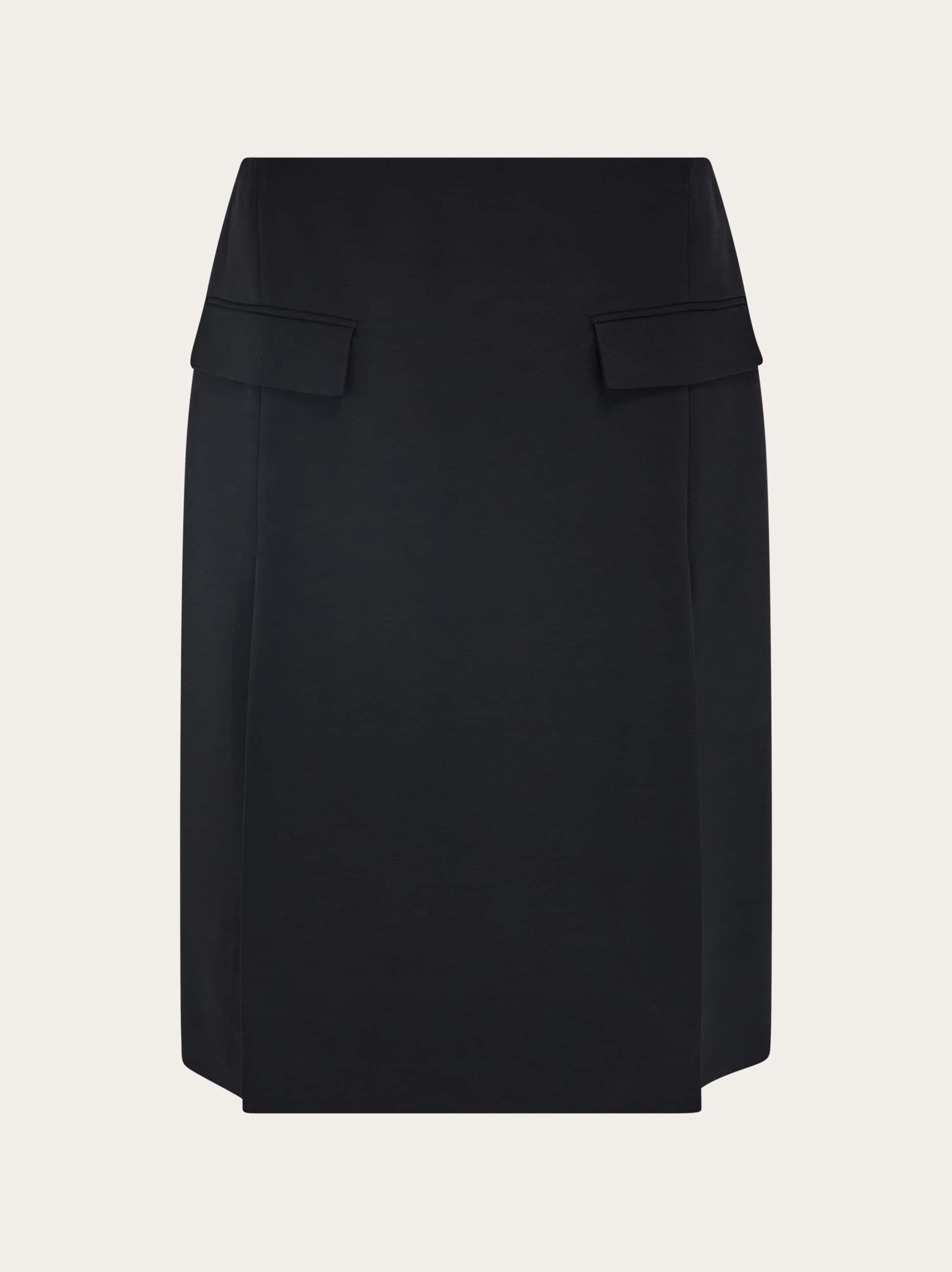 Ferragamo Donna Gonna con doppio spacco Nero