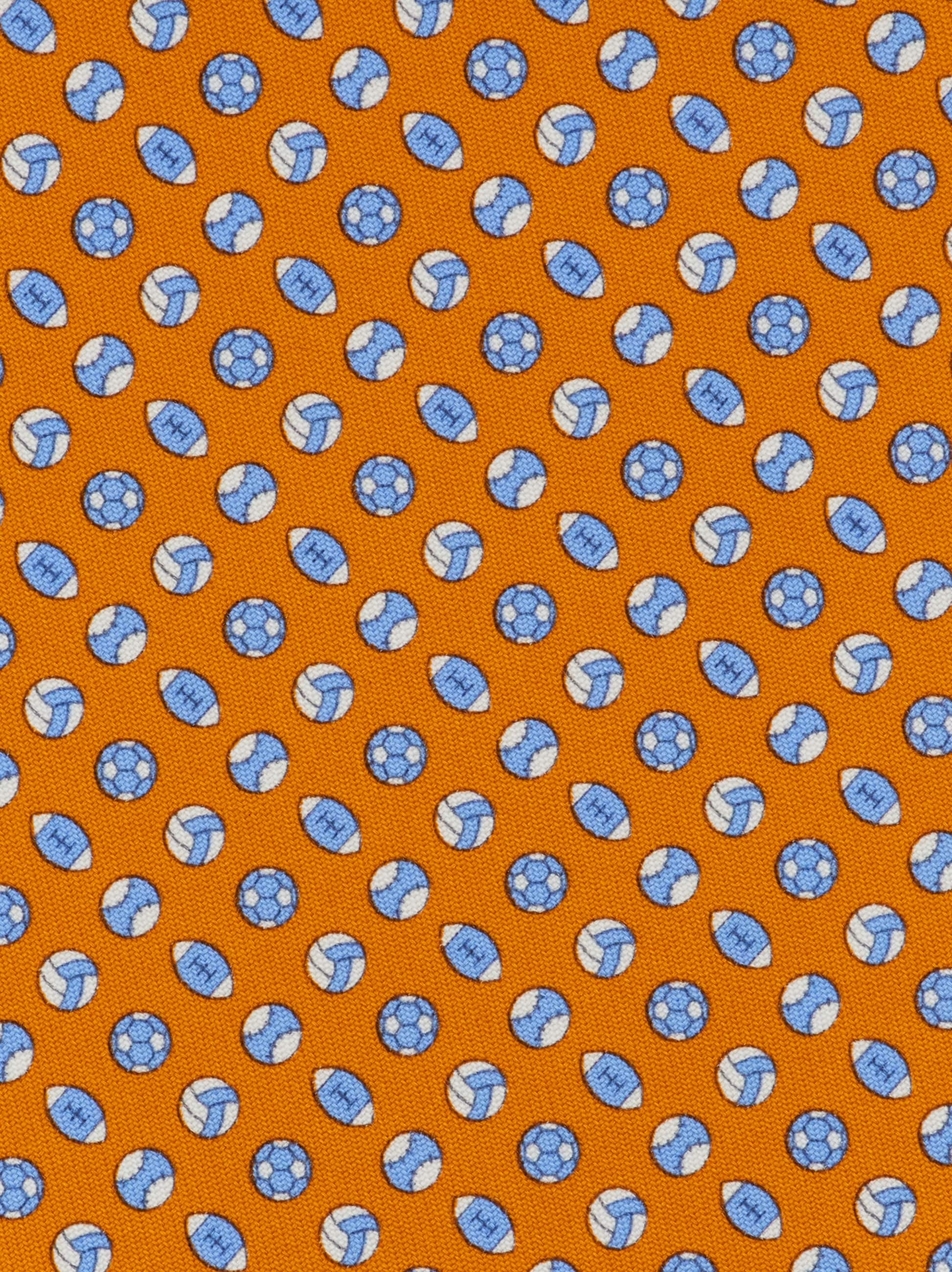  Ferragamo Herren Seidenkrawatte Mit Sport-print Orange 