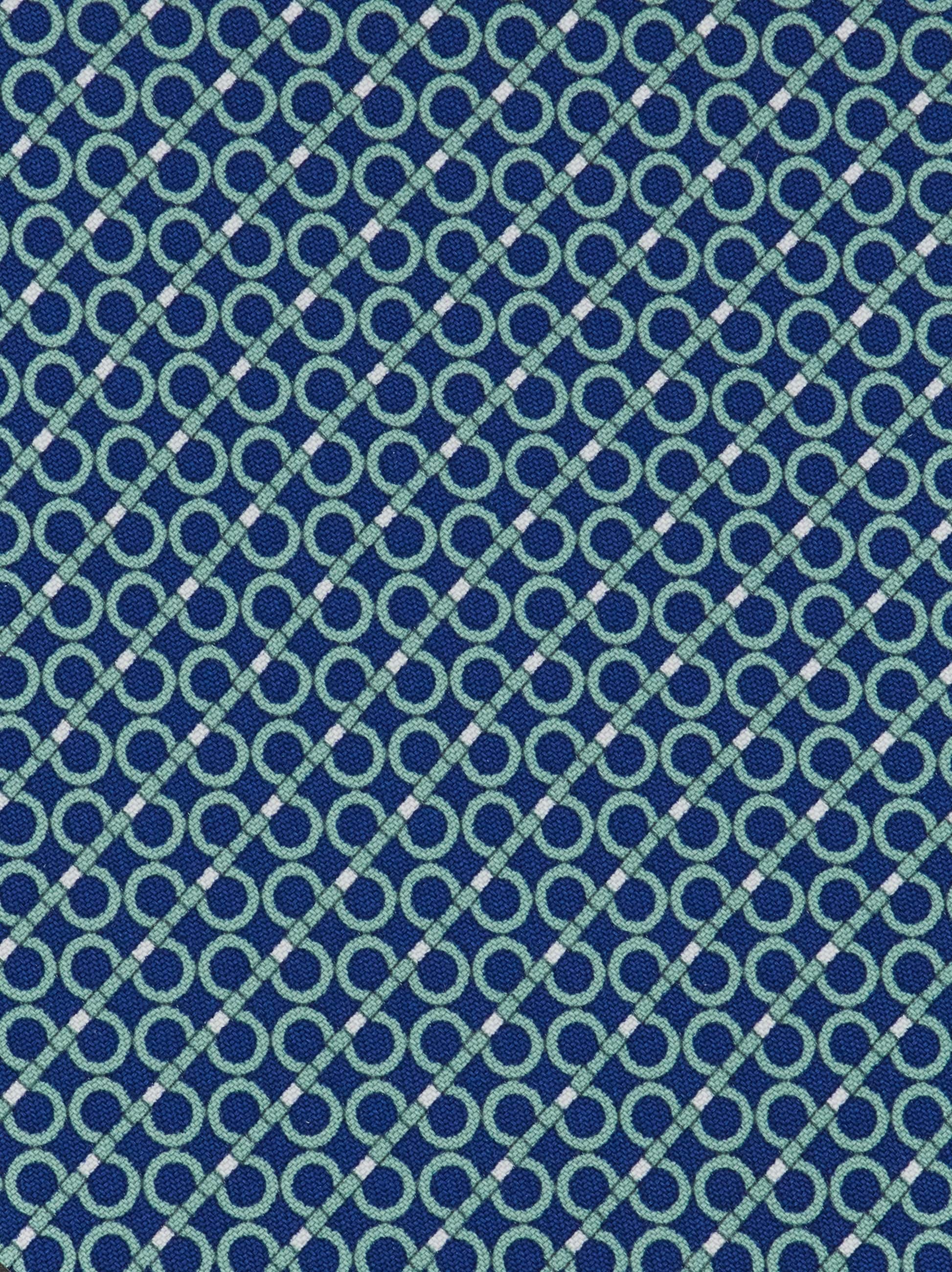 Ferragamo Gancini Regimental Print Silk Tie In Blue