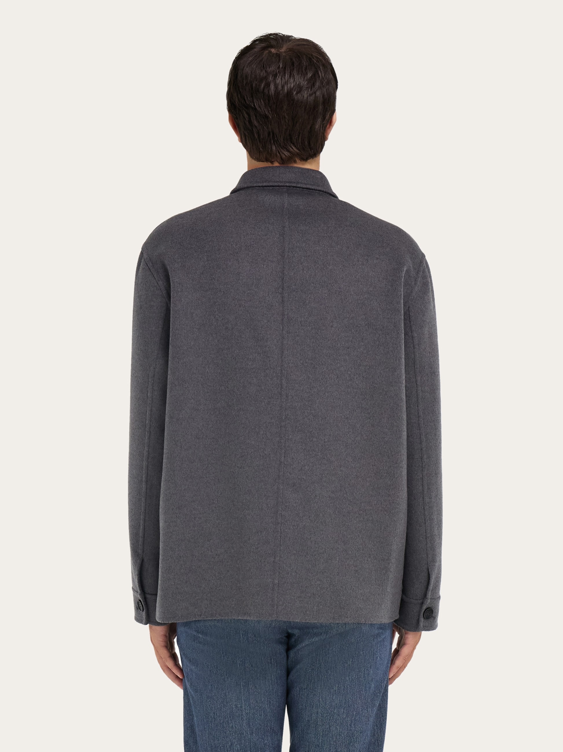  Ferragamo Herren Hemdjacke Grau 