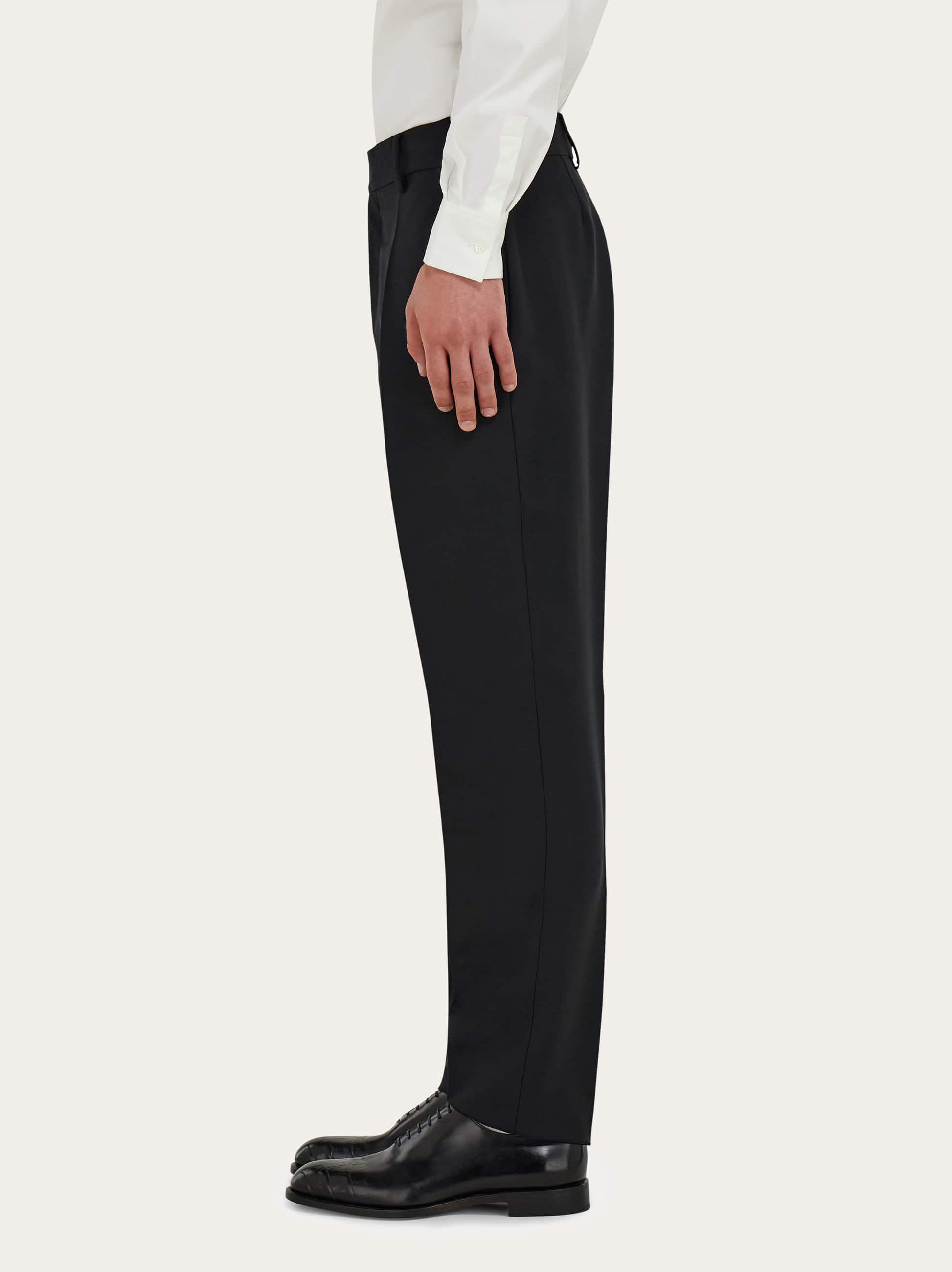  Ferragamo Herren Schneiderhose Schwarz 