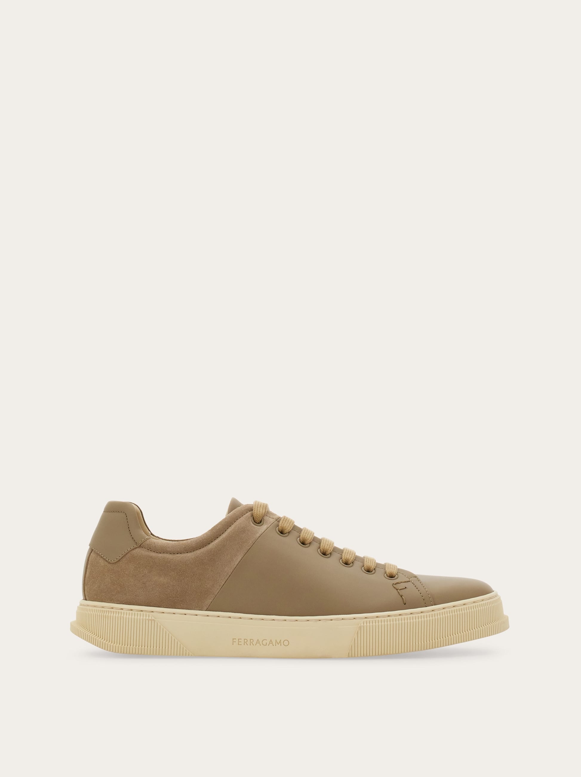 Ferragamo Low Cut Sneaker In Green