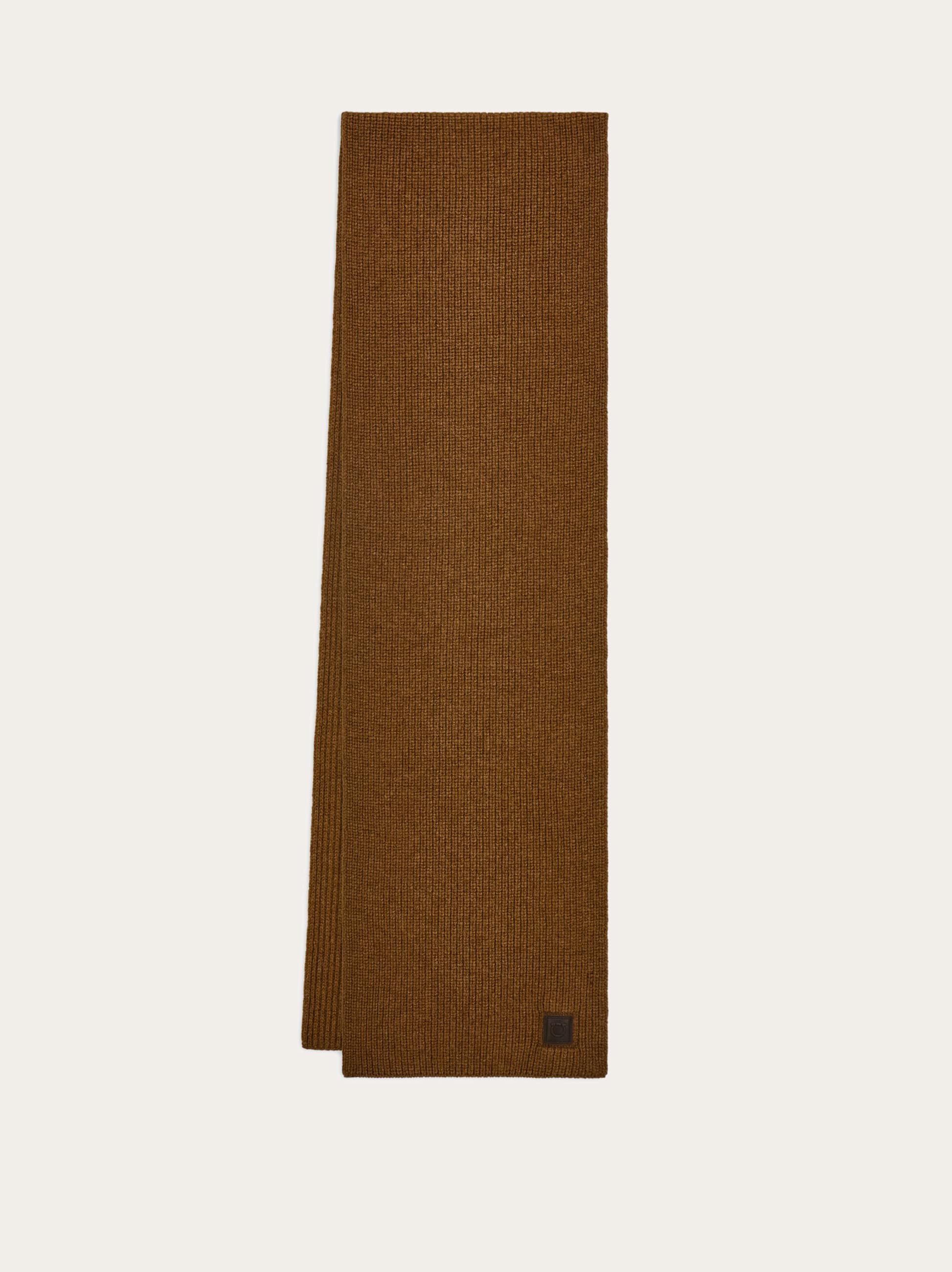 Ferragamo Men Cashmere blend scarf Brown