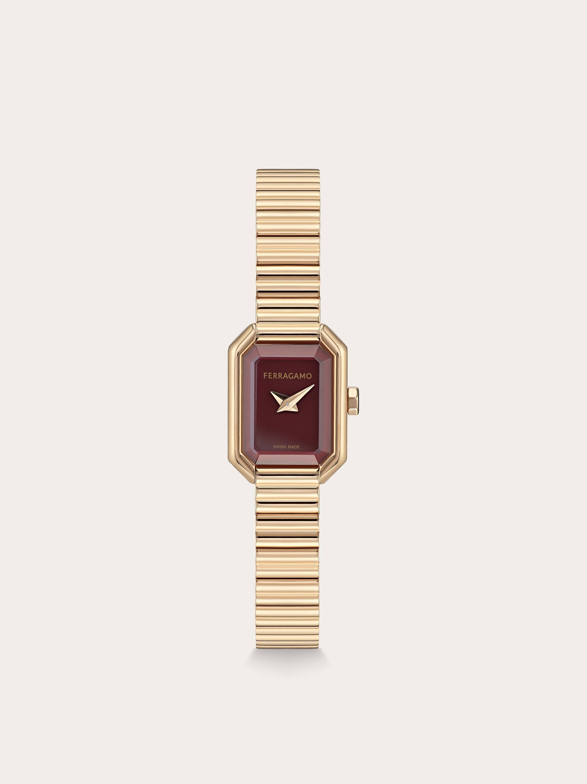 Ferragamo Donna Orologio Ferragamo Crystal Petite Bordeaux