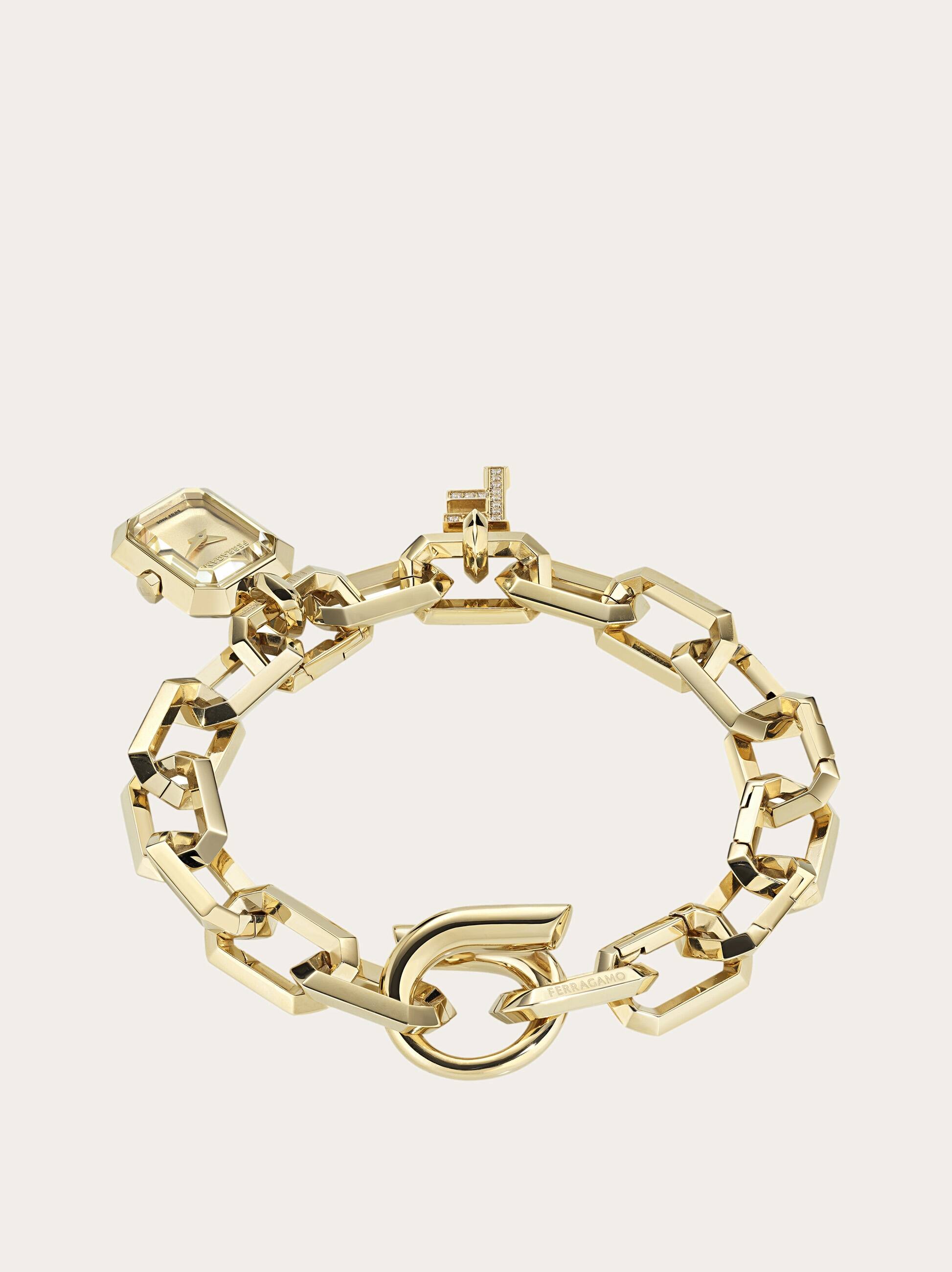  Ferragamo Damen Ferragamo Charm Uhr Gold 