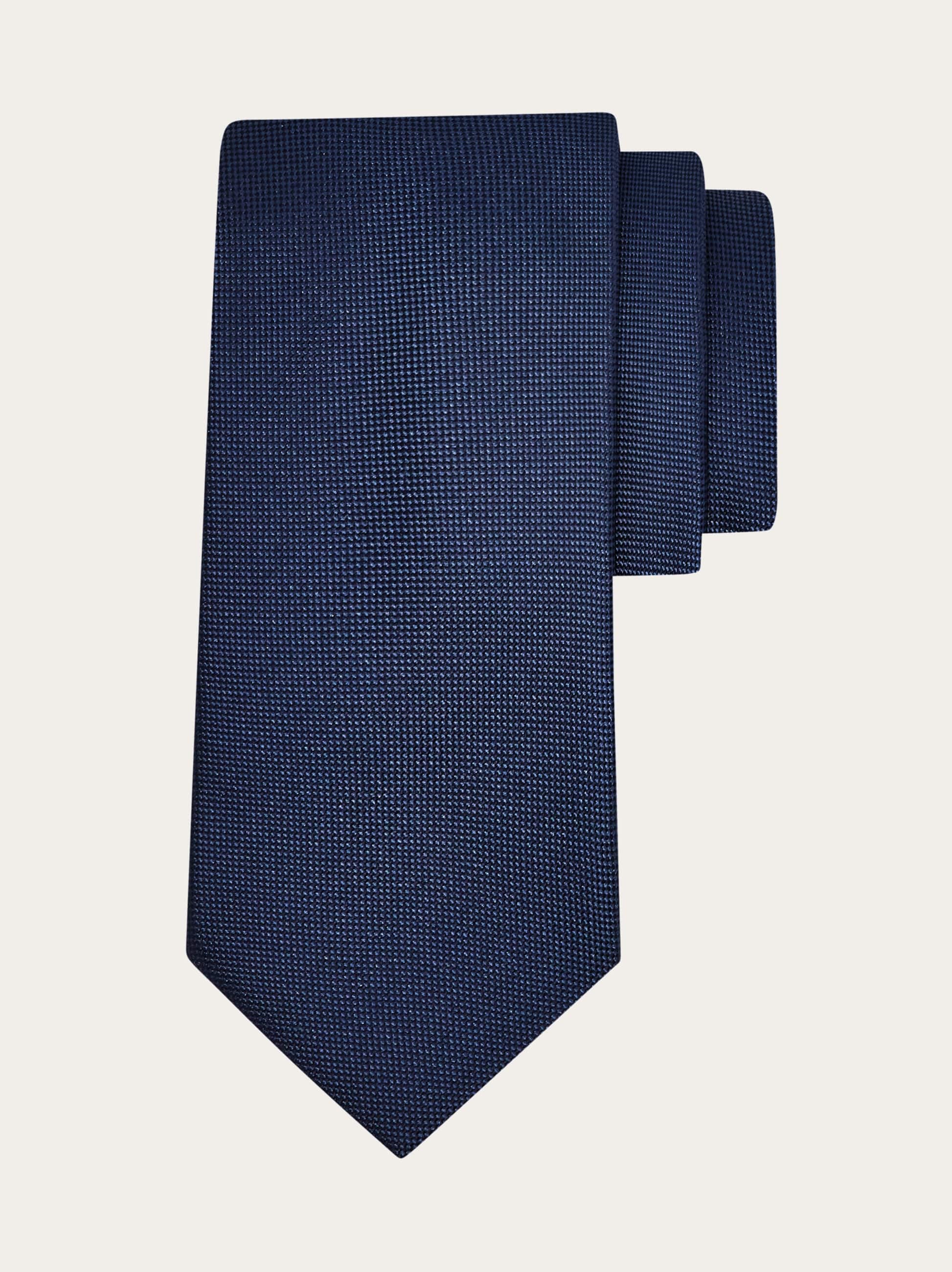 Ferragamo Men Cravatta jacquard Pegasus tie Blue