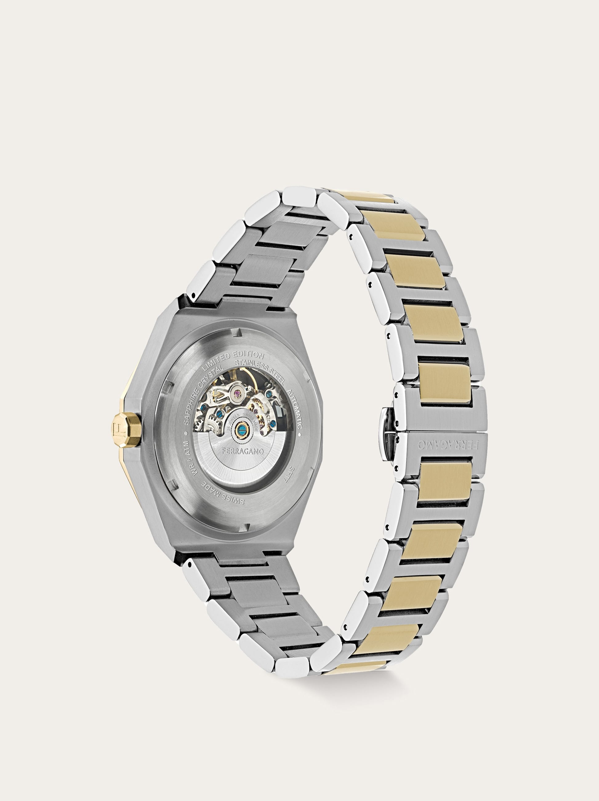  Ferragamo Herren Ferragamo Edge Skeleton Uhr Schwarz 
