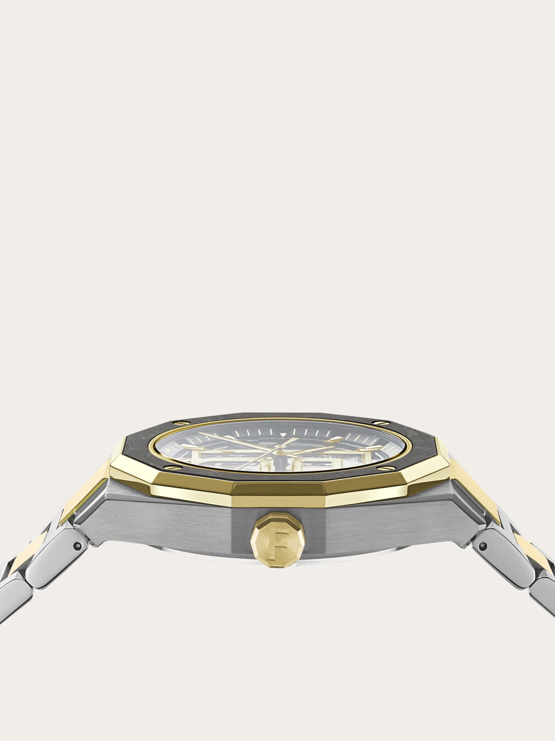 Ferragamo Herren Ferragamo Edge Skeleton Uhr Schwarz 