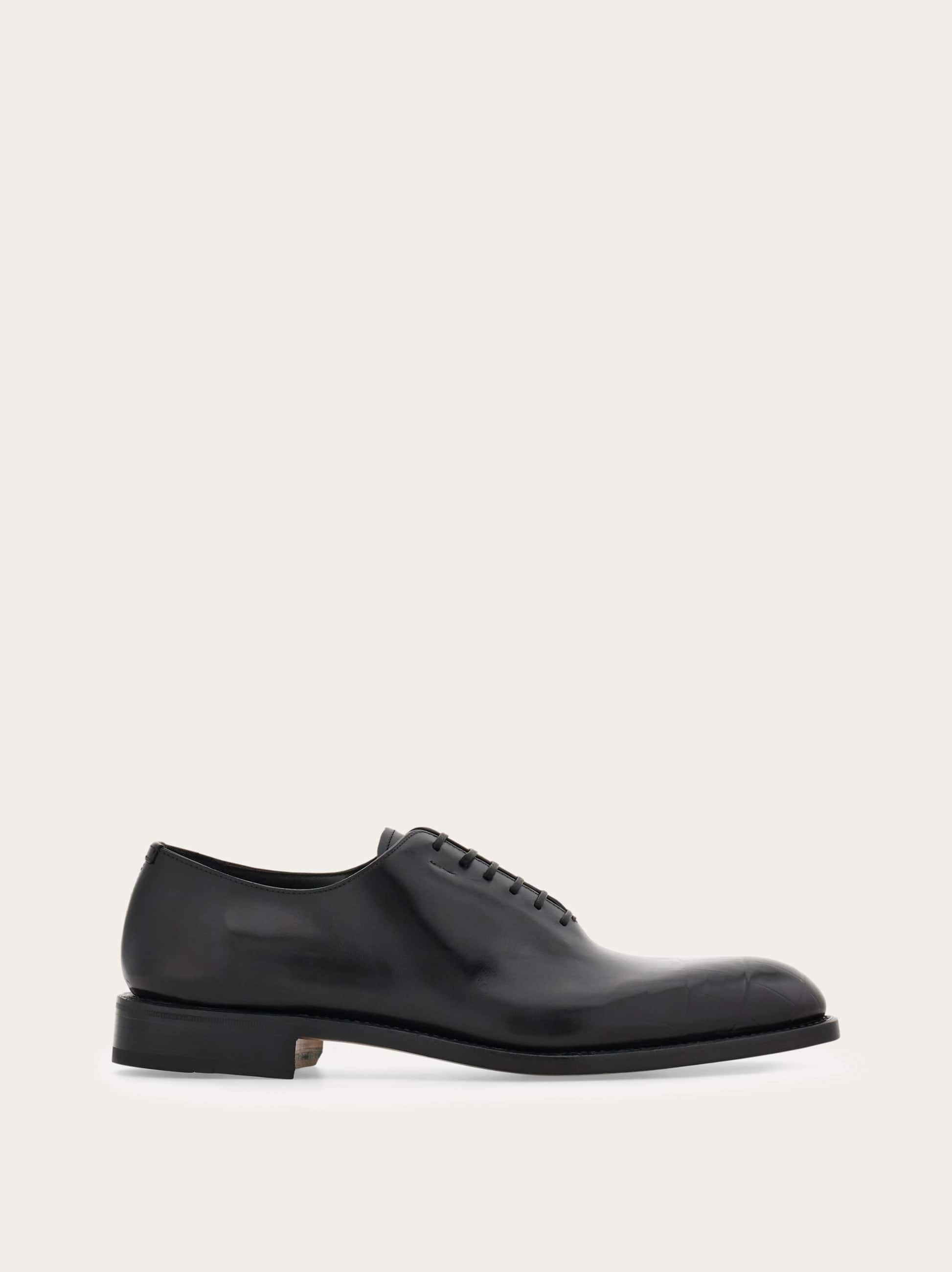 Ferragamo Oxford Tramezza Shoe In Black