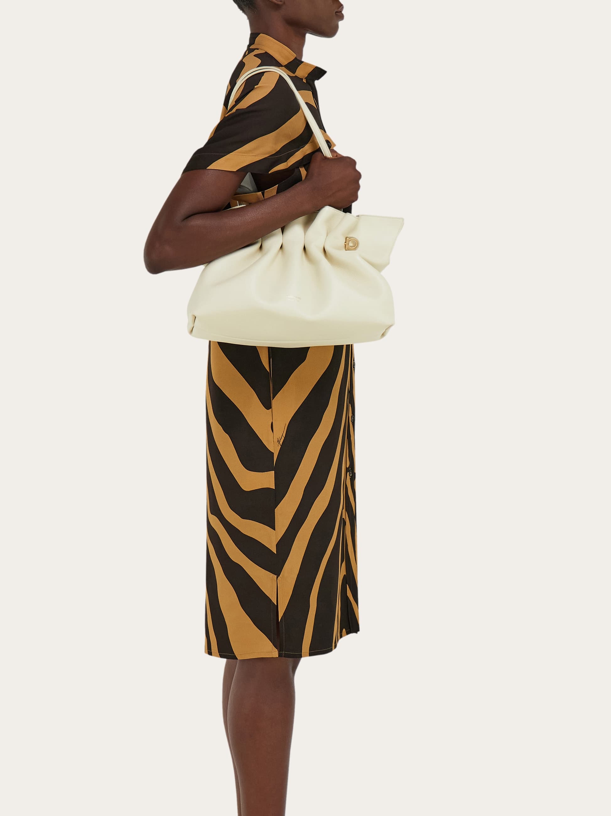 Ferragamo Soft-bag (m) In Neutral