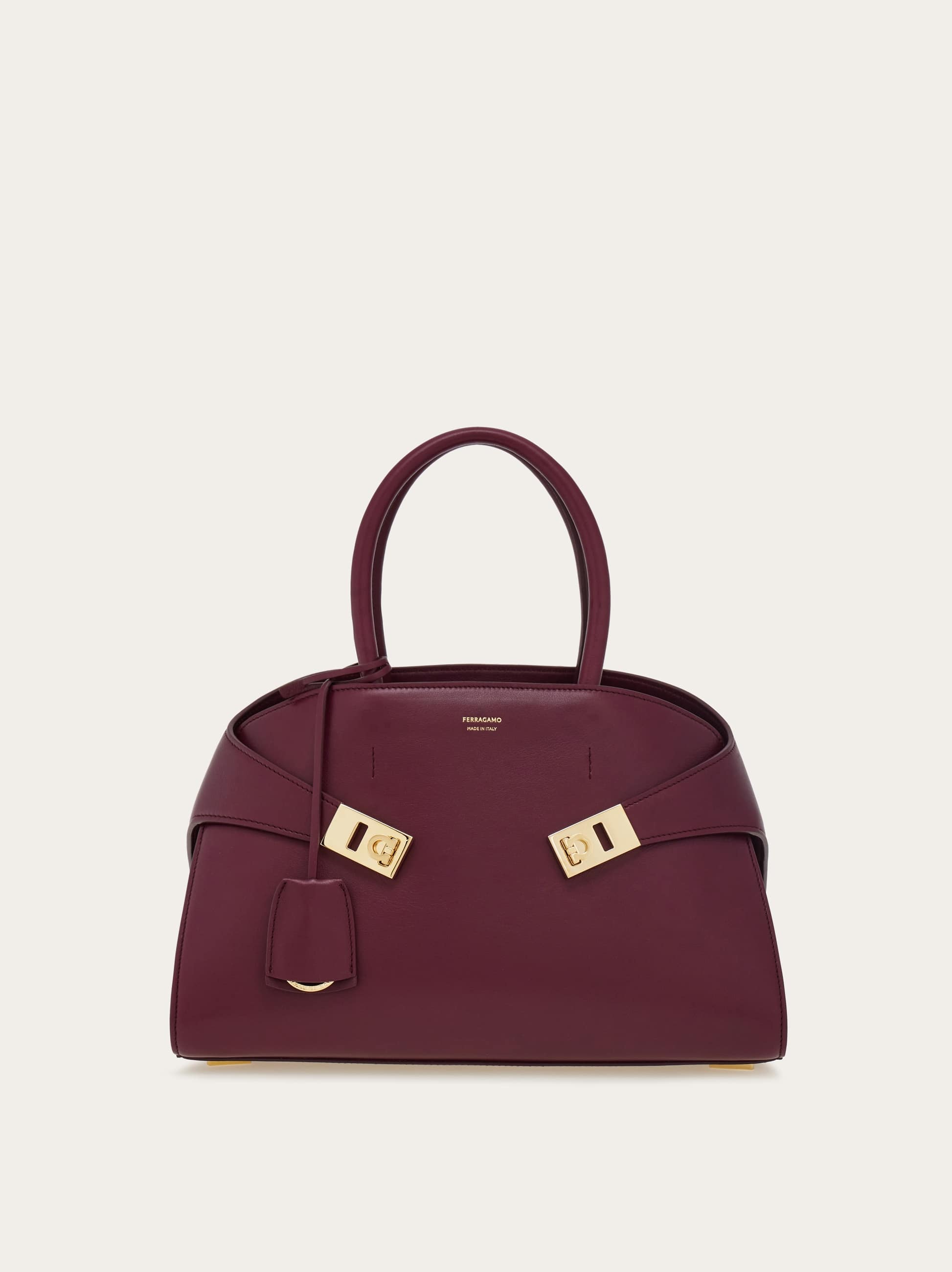 Ferragamo Hug Handbag (m) In Purple