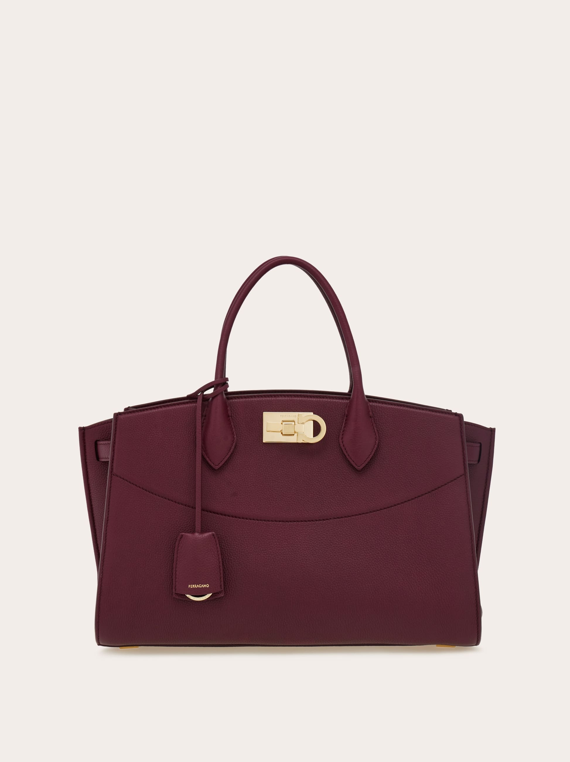 Ferragamo Women New Ferragamo Studio soft bag (L) Violet