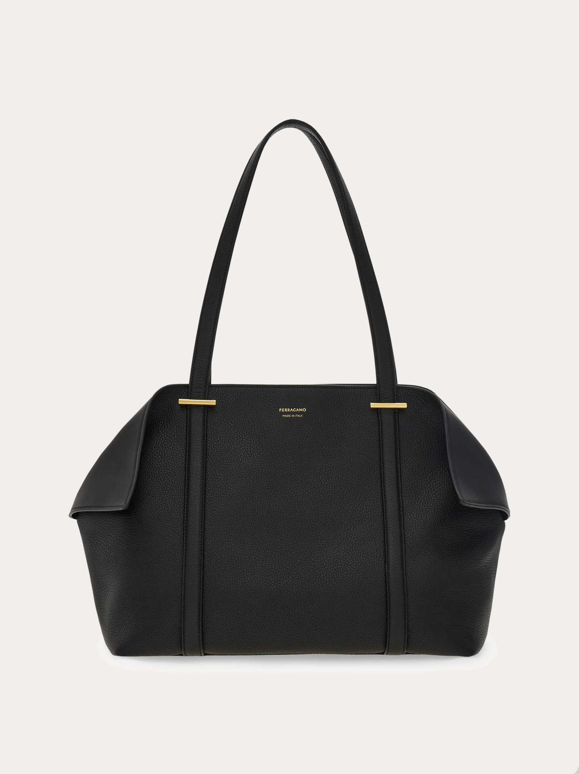 Ferragamo Tote Bag (m) In Black