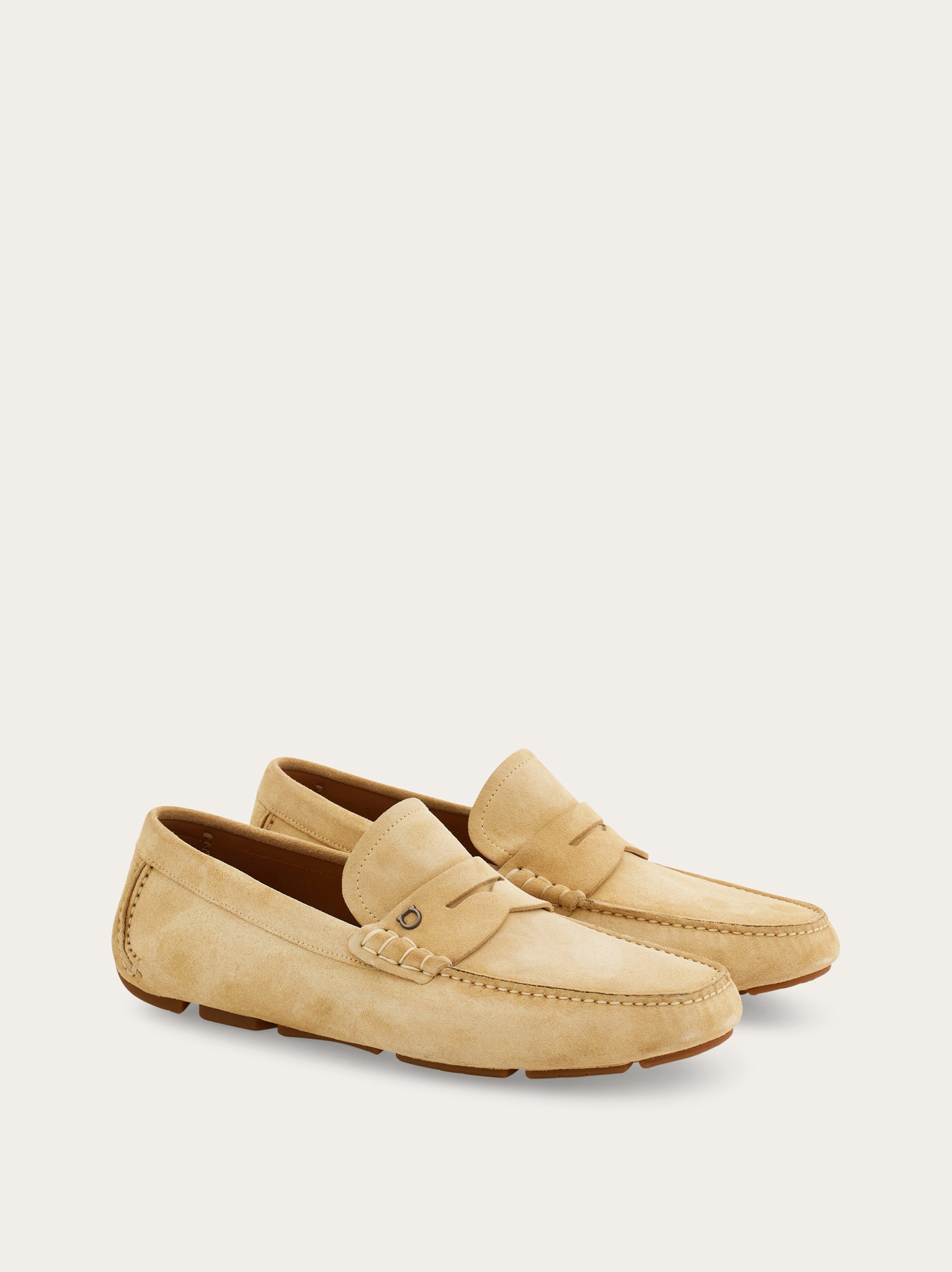  Ferragamo Herren Penny-mokassin Beige Größe 40.5 