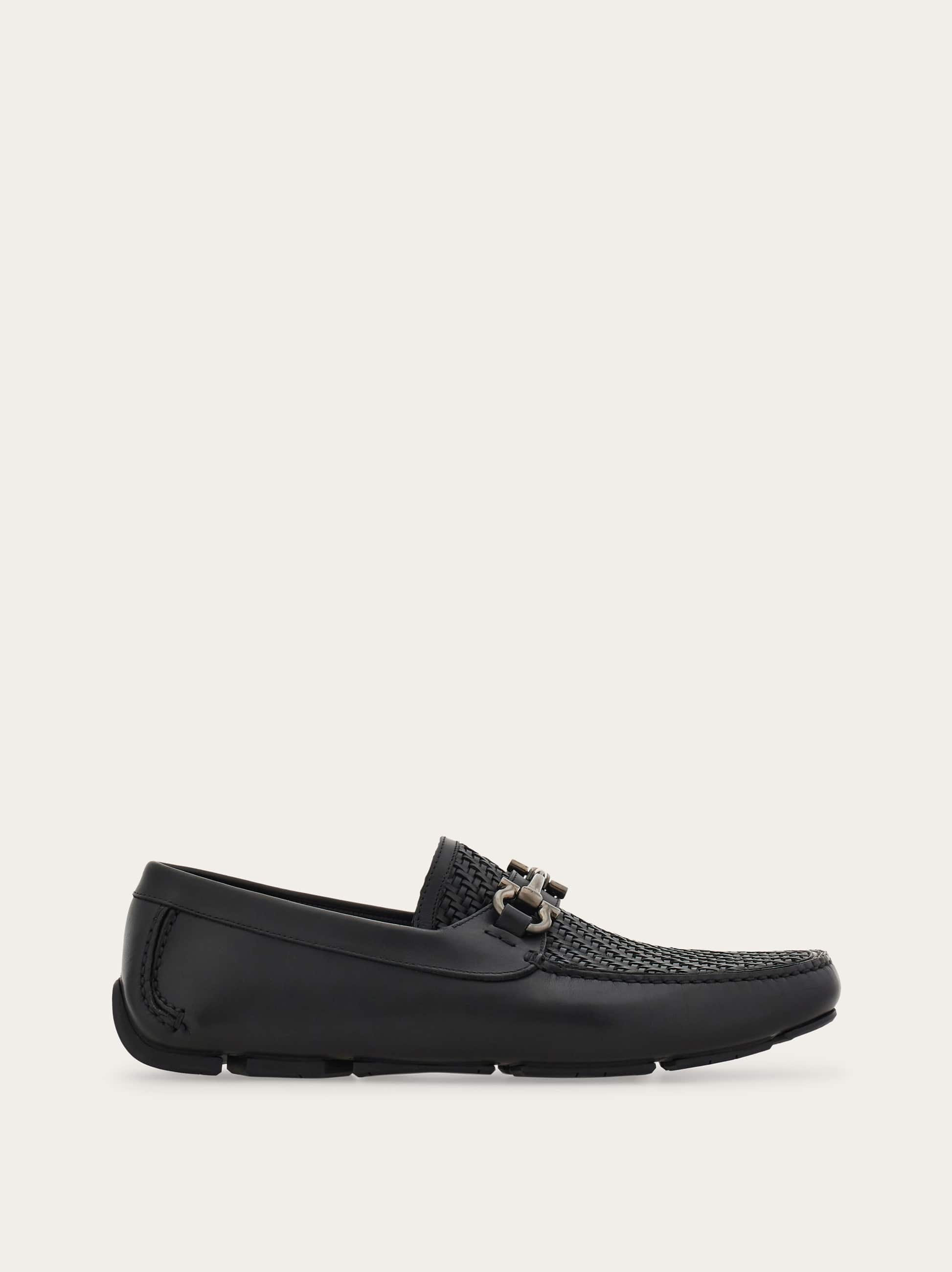 Ferragamo Uomo Driver con morsetto Gancini Nero Taglia 39.5