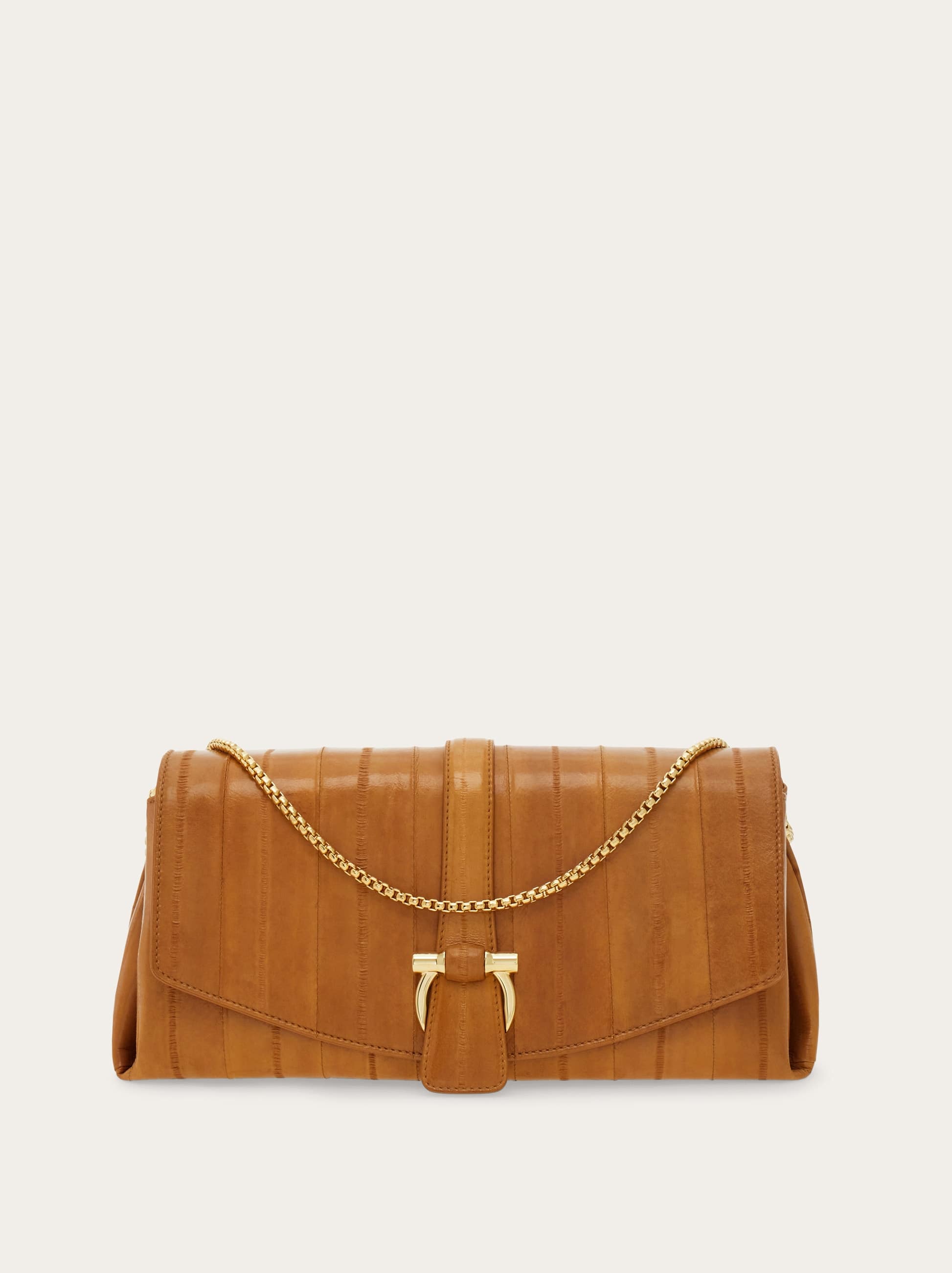 Ferragamo Women Front flap crossbody bag (S) Beige