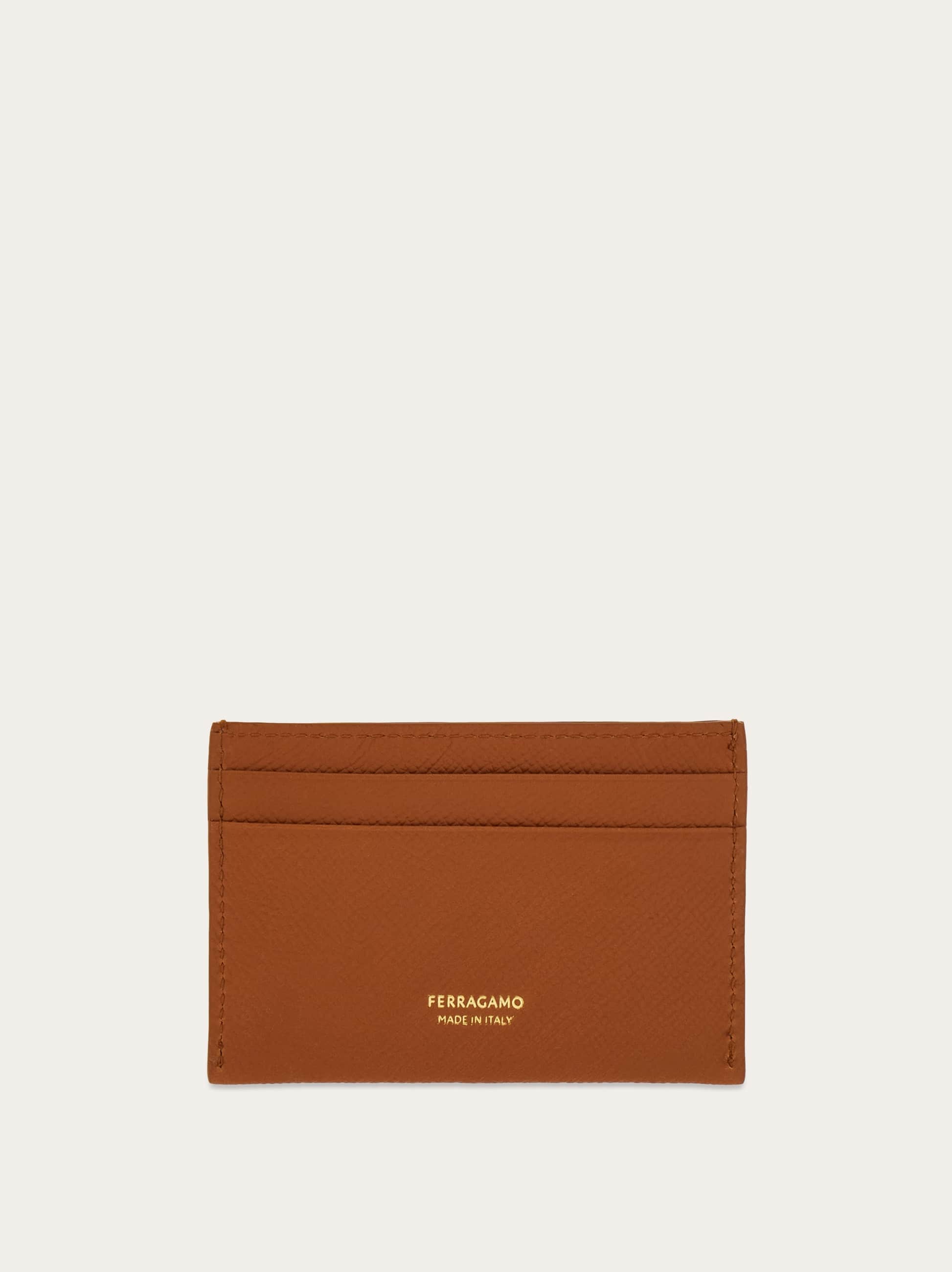  Ferragamo Damen Gancini Kreditkartenetui Braun 