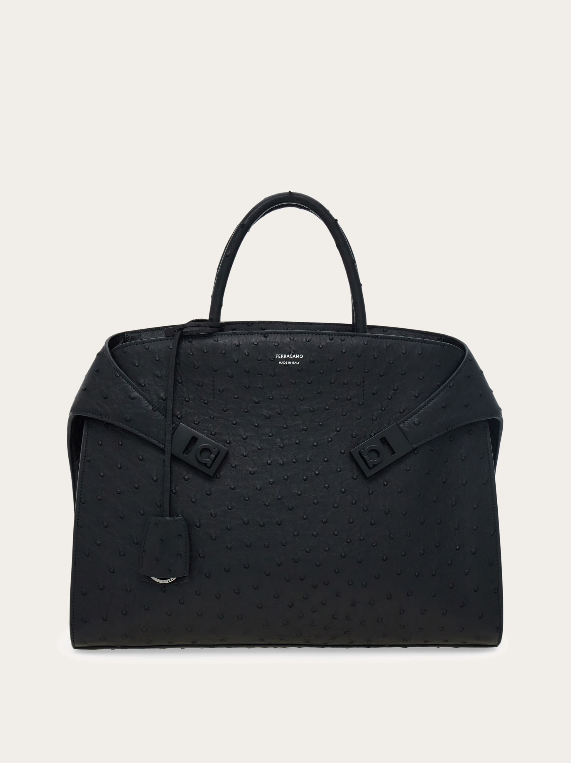 Ferragamo Men Hug briefcase Black