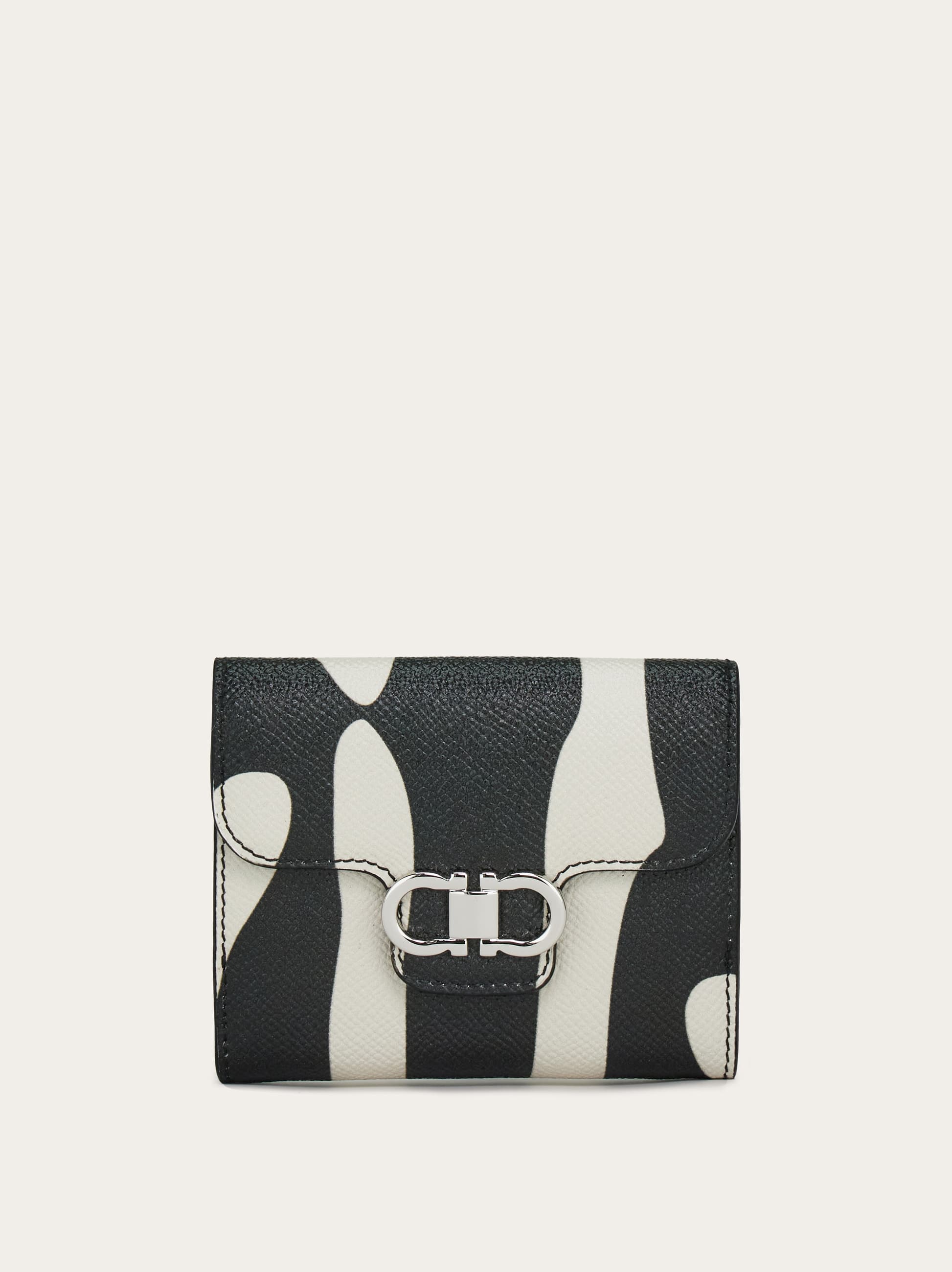 Ferragamo Donna Portafoglio compatto Gancini Verde