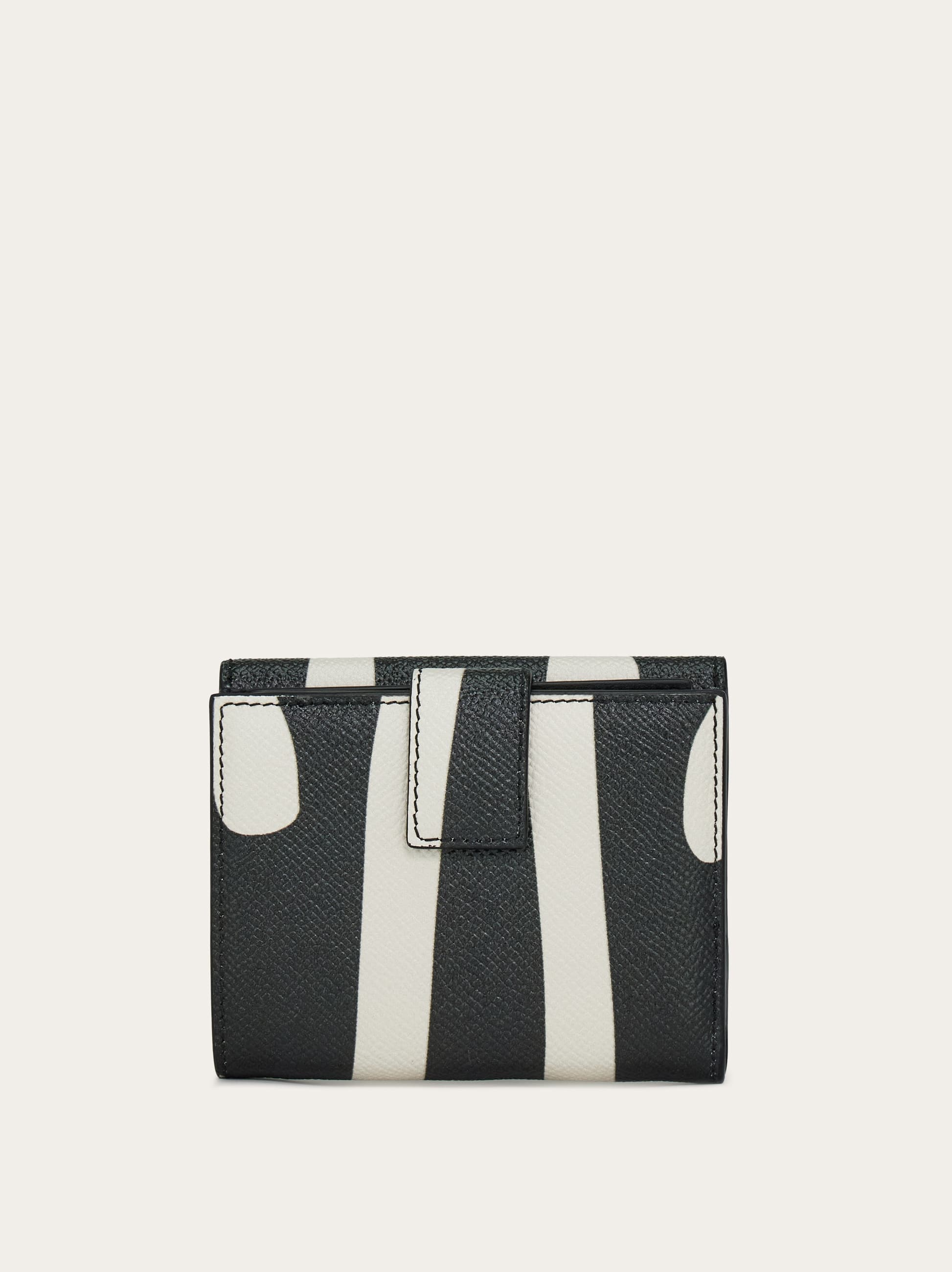  Ferragamo Damen Gancini Portemonnaie Schwarz 