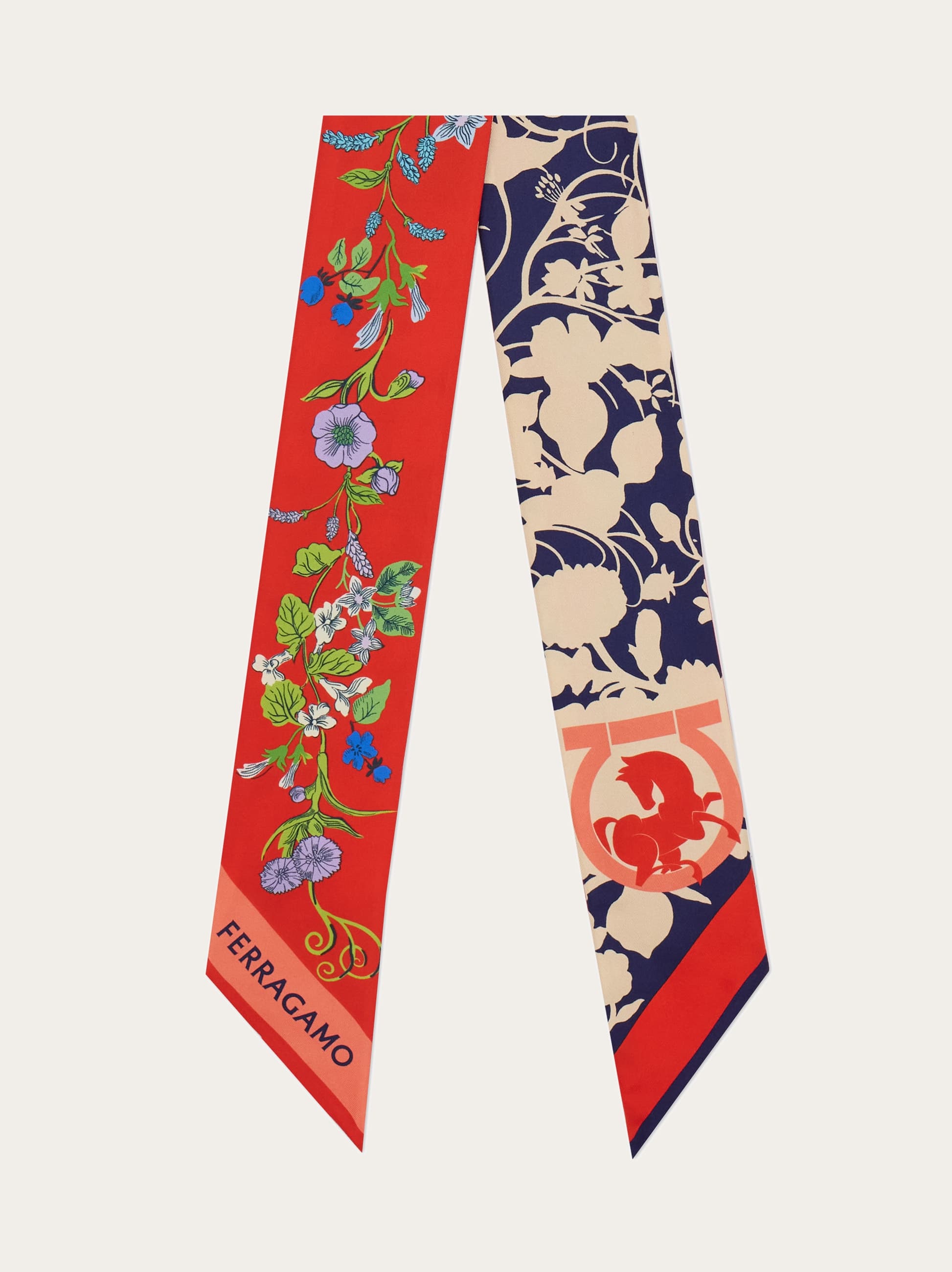 Ferragamo Women Pegasus print bandeau Brown