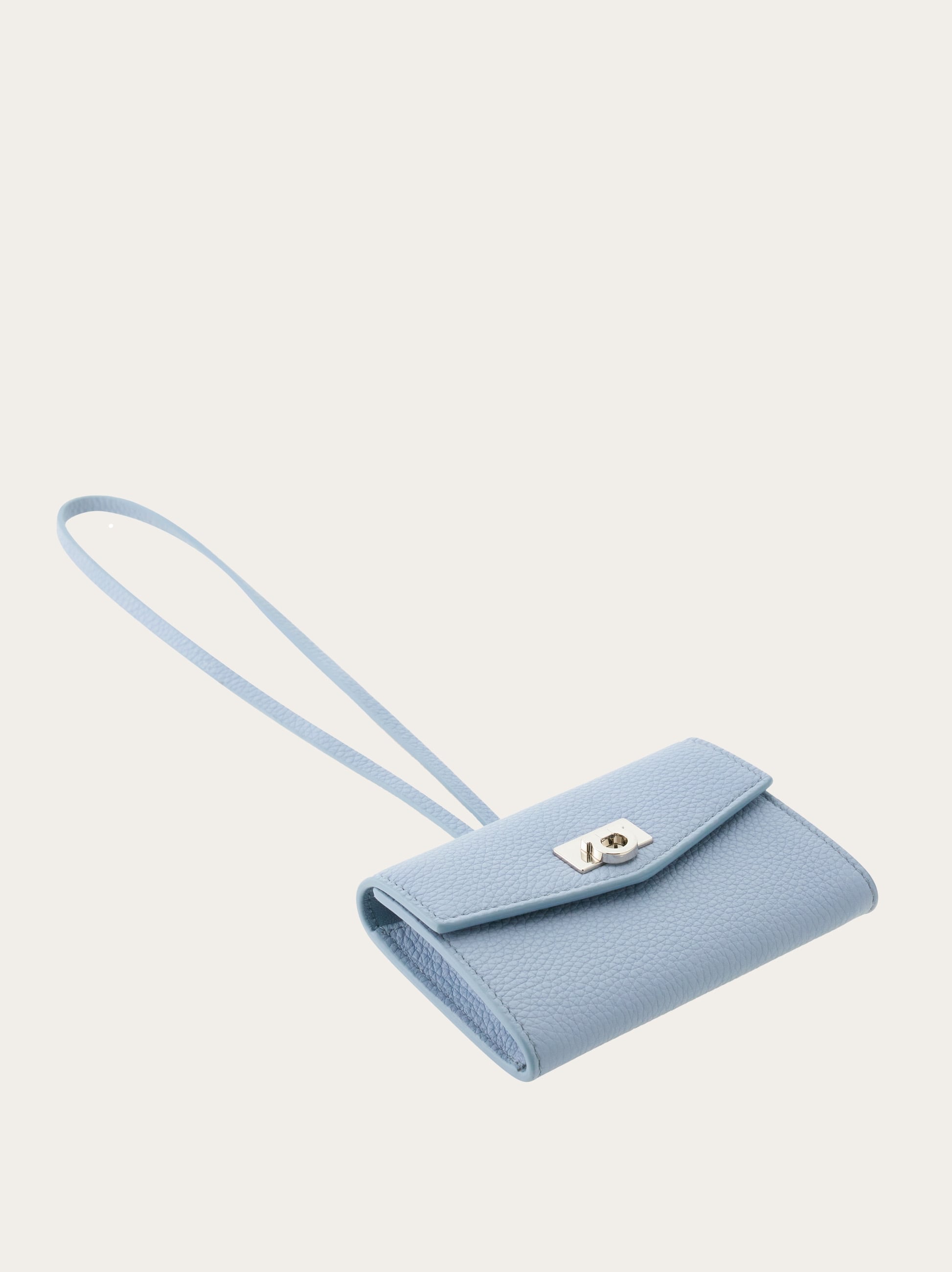  Ferragamo Women Card Holder Charm Blue 