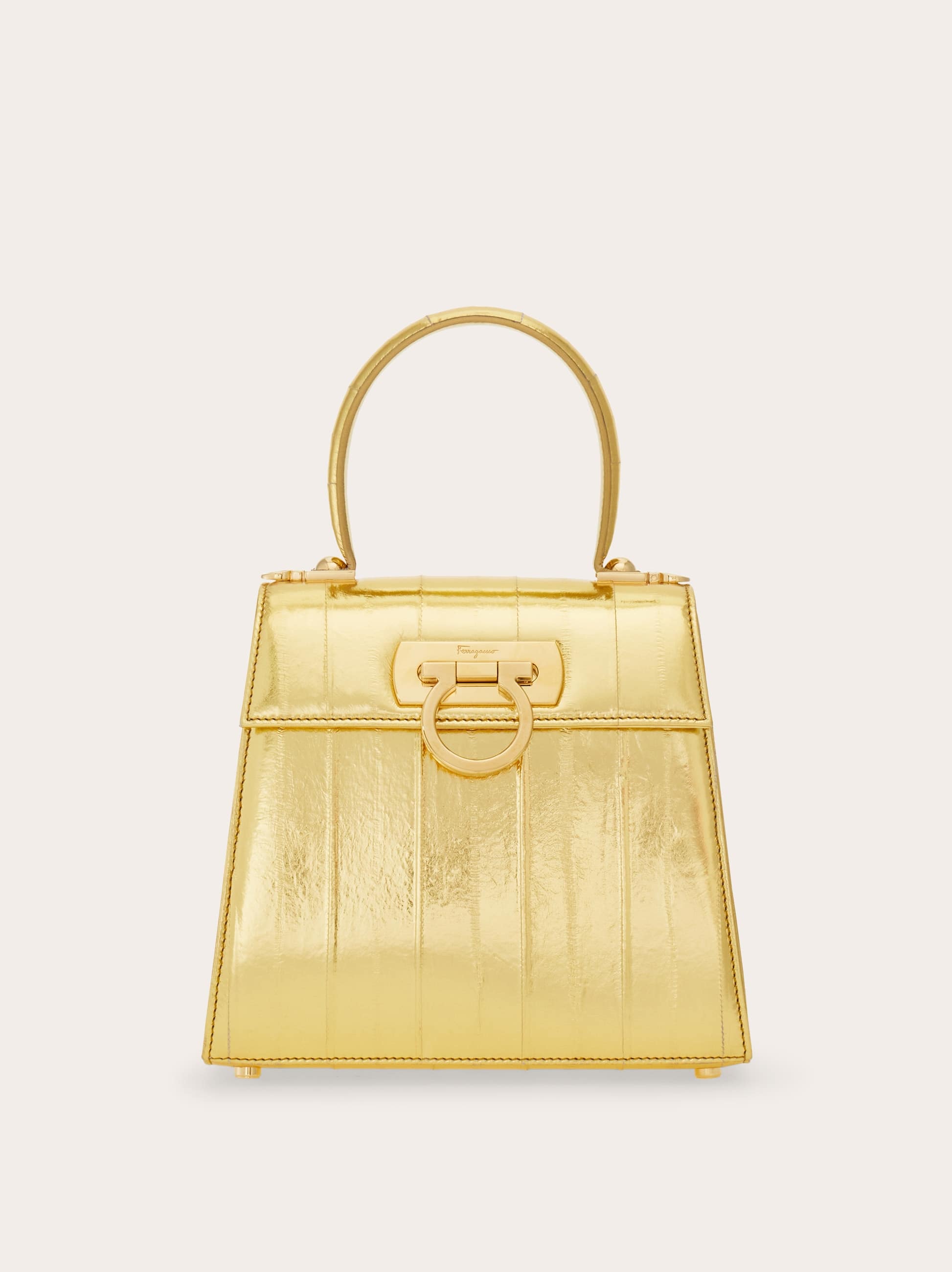 Ferragamo Women Iconic Top Handle (S) Gold