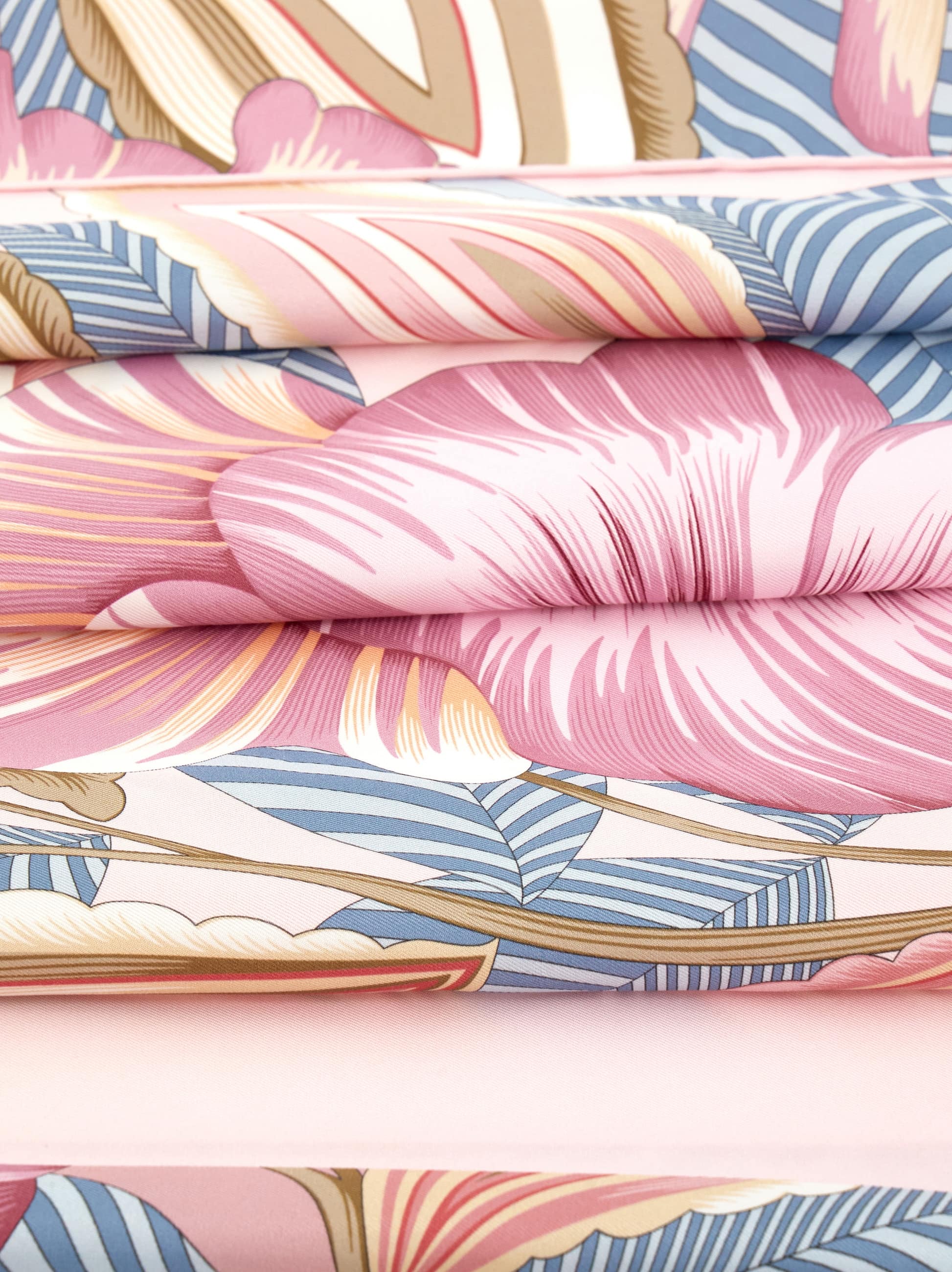 Ferragamo Brezza Print Silk Scarf In Pink