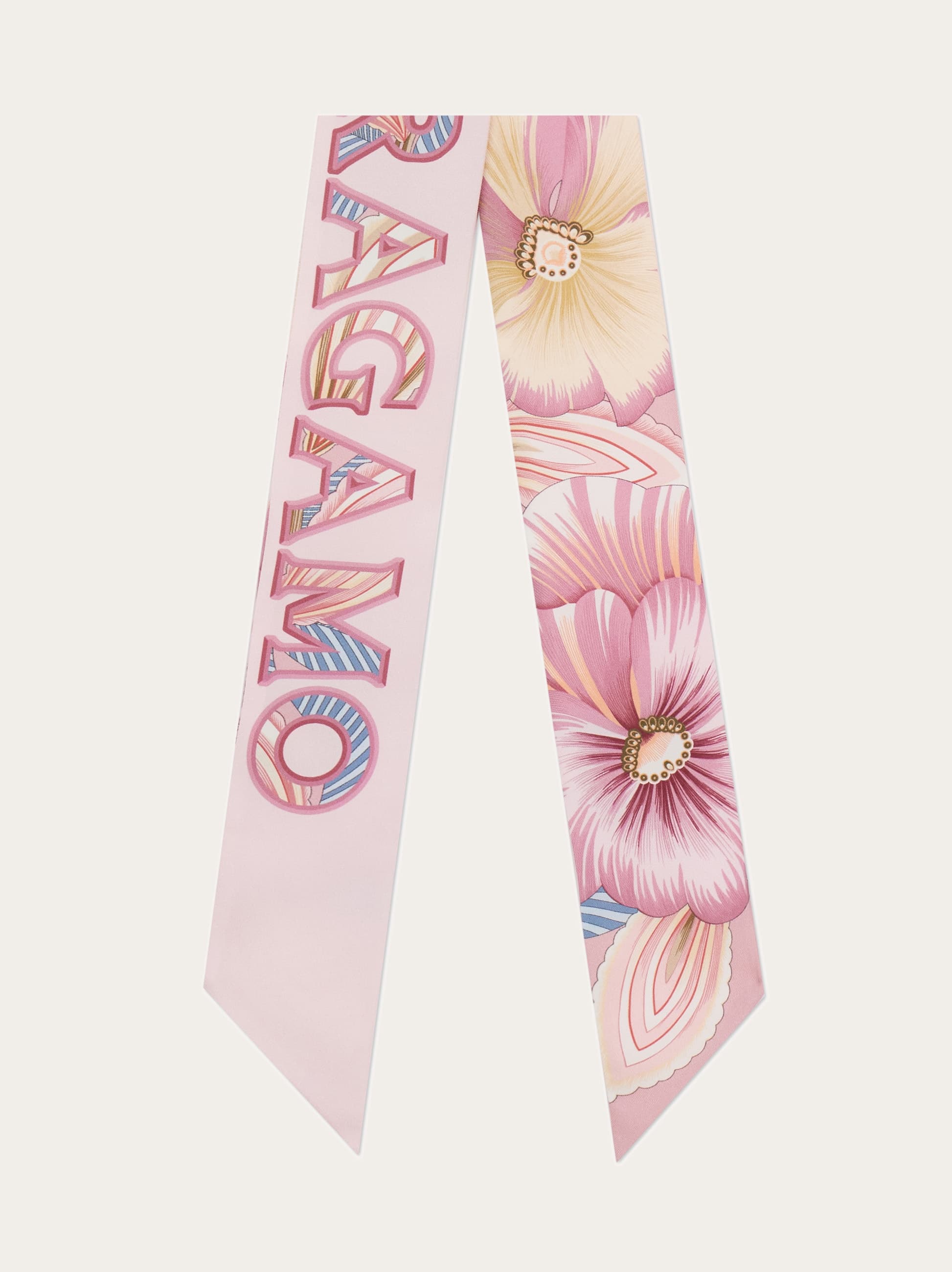 Ferragamo Donna Bandeau stampa Brezza Rosa