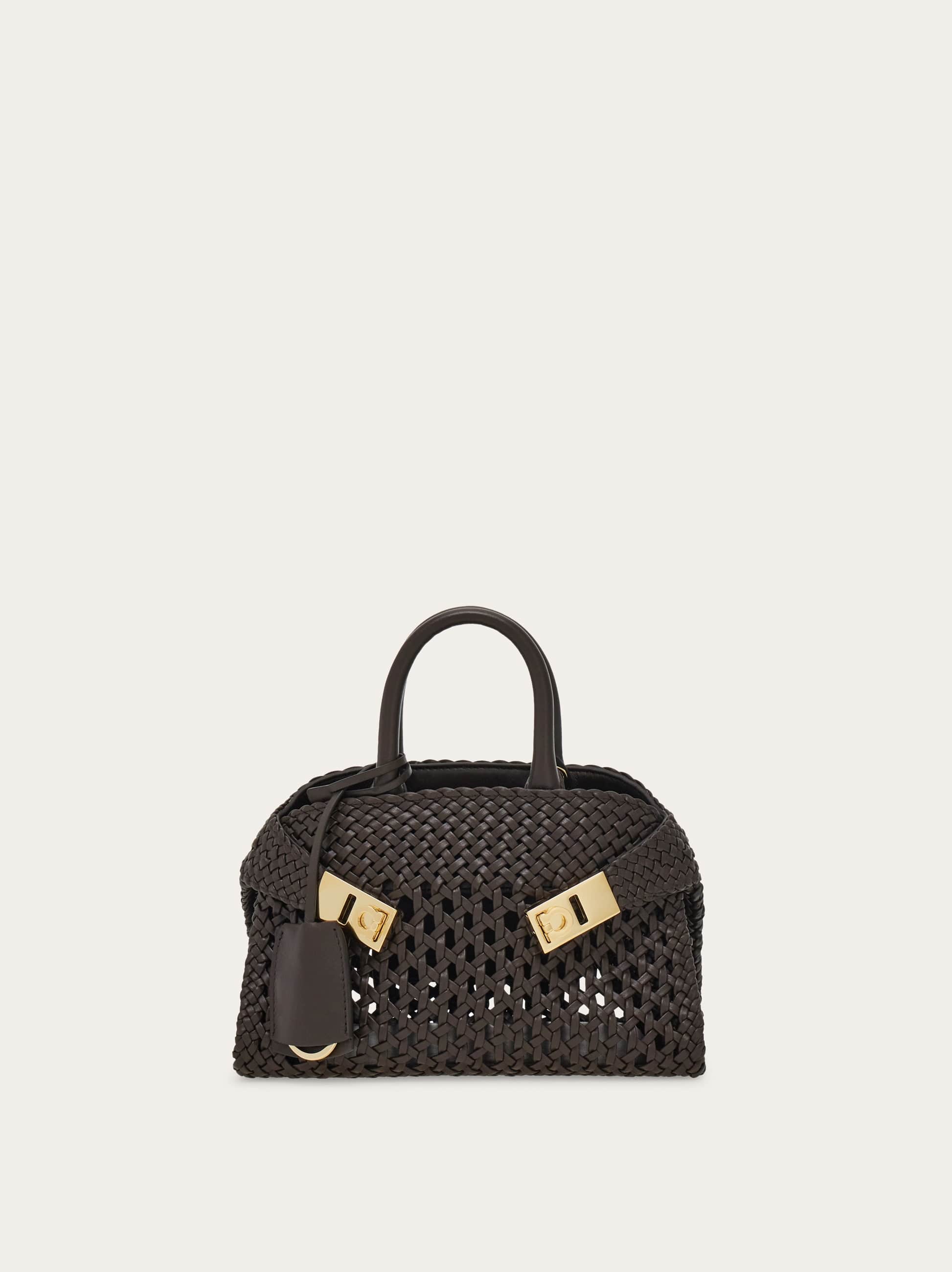 Ferragamo Hug Handbag (xs) In Brown