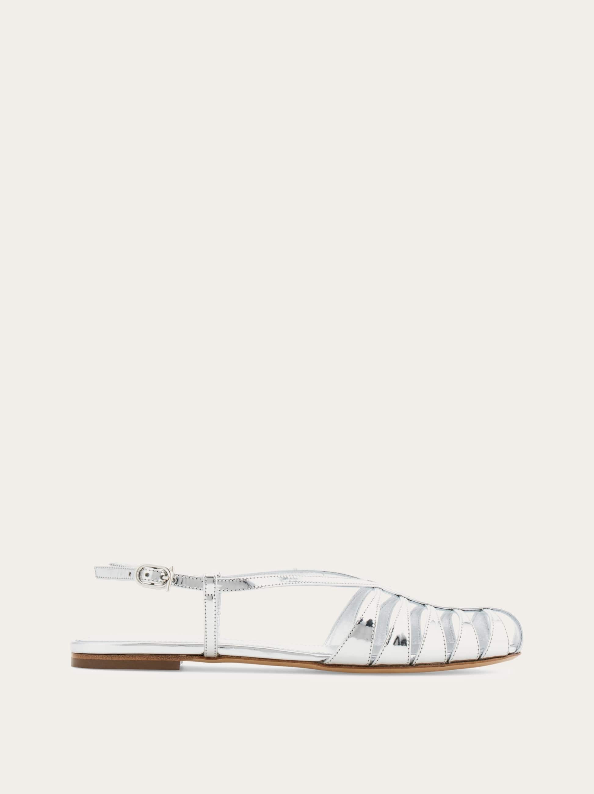 Ferragamo Caged Sandals In White